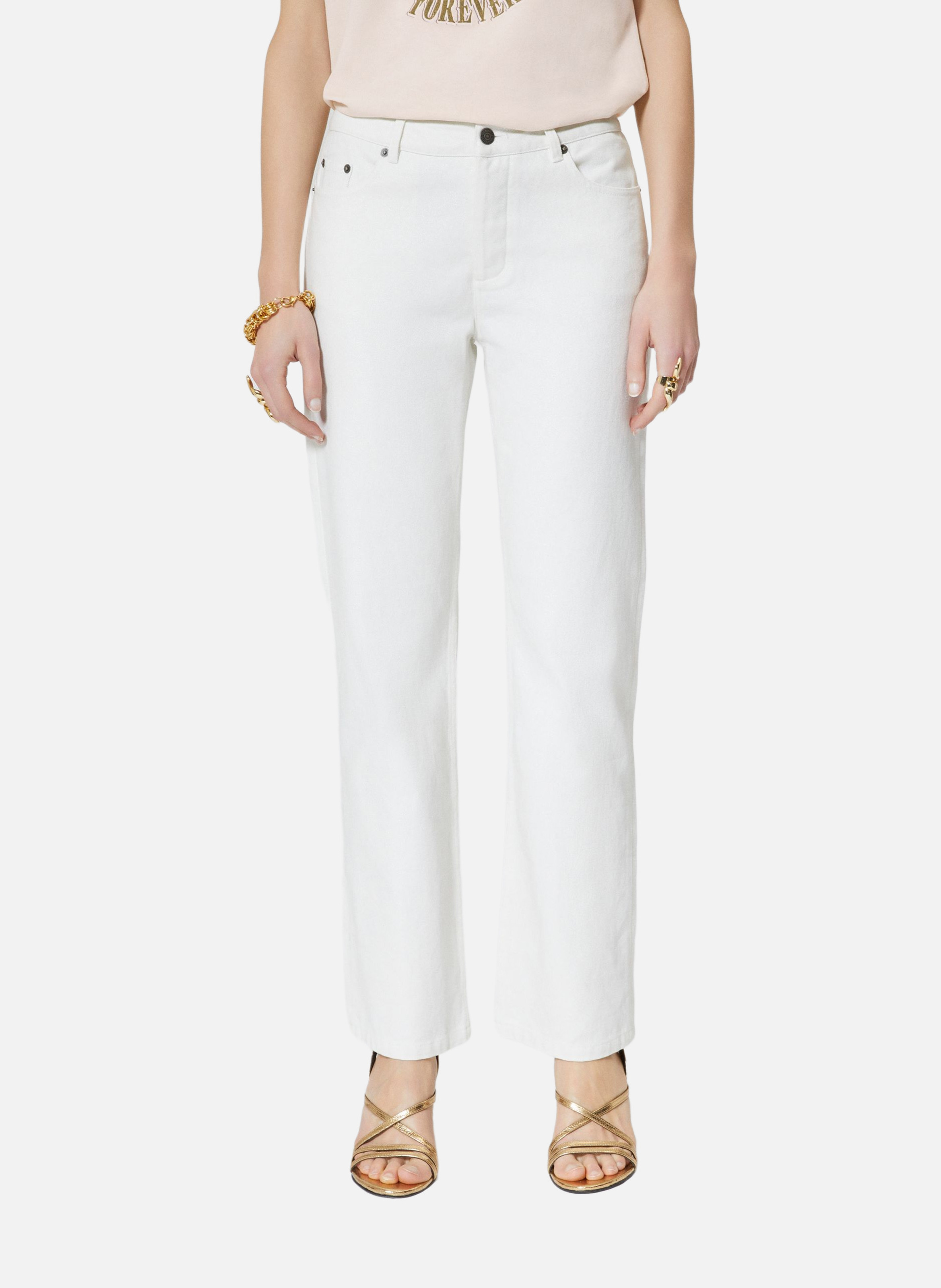 Coated slim jeans THE KOOPLES White