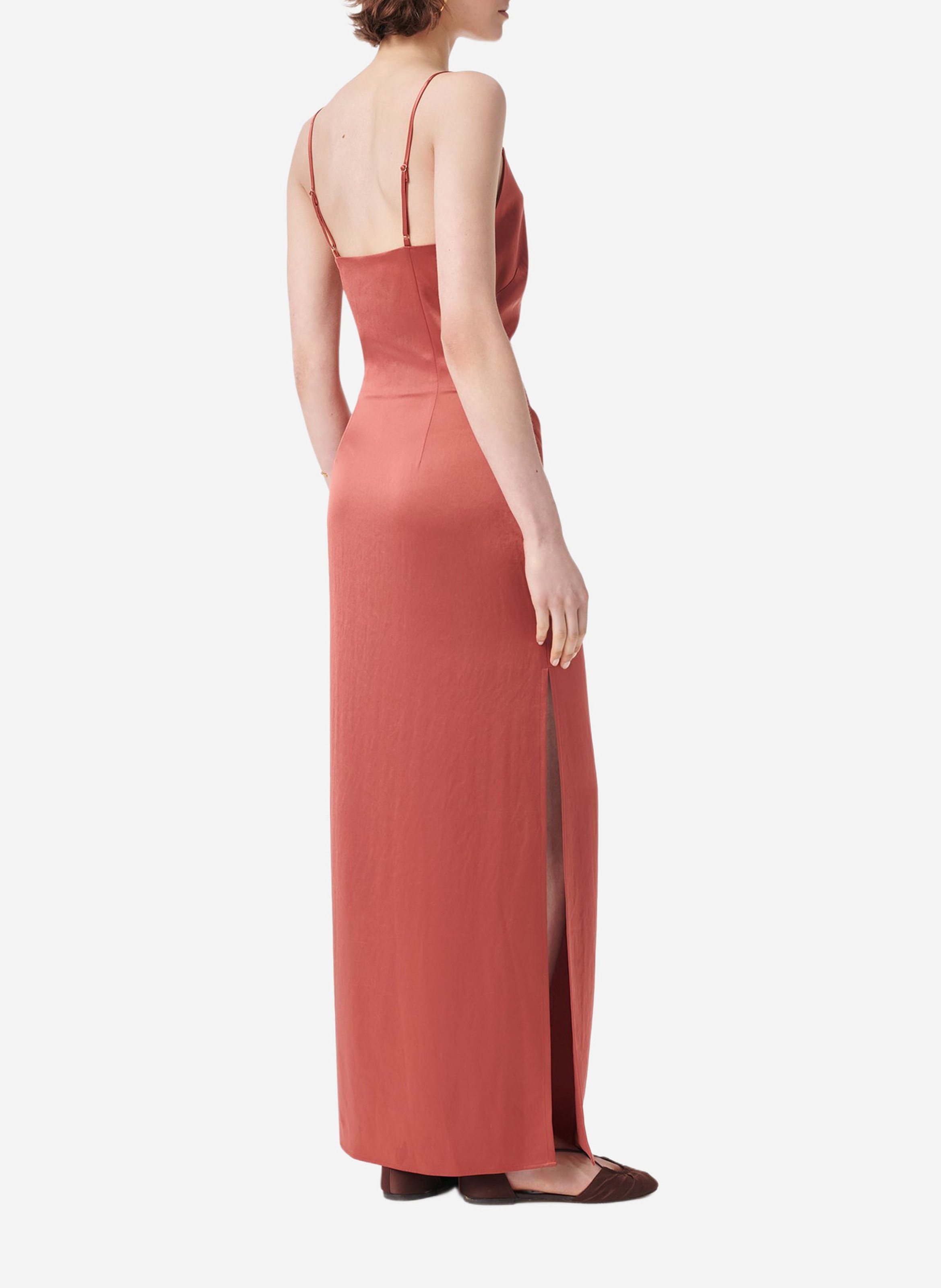 Robe longue col droit VANESSA BRUNO Rouge