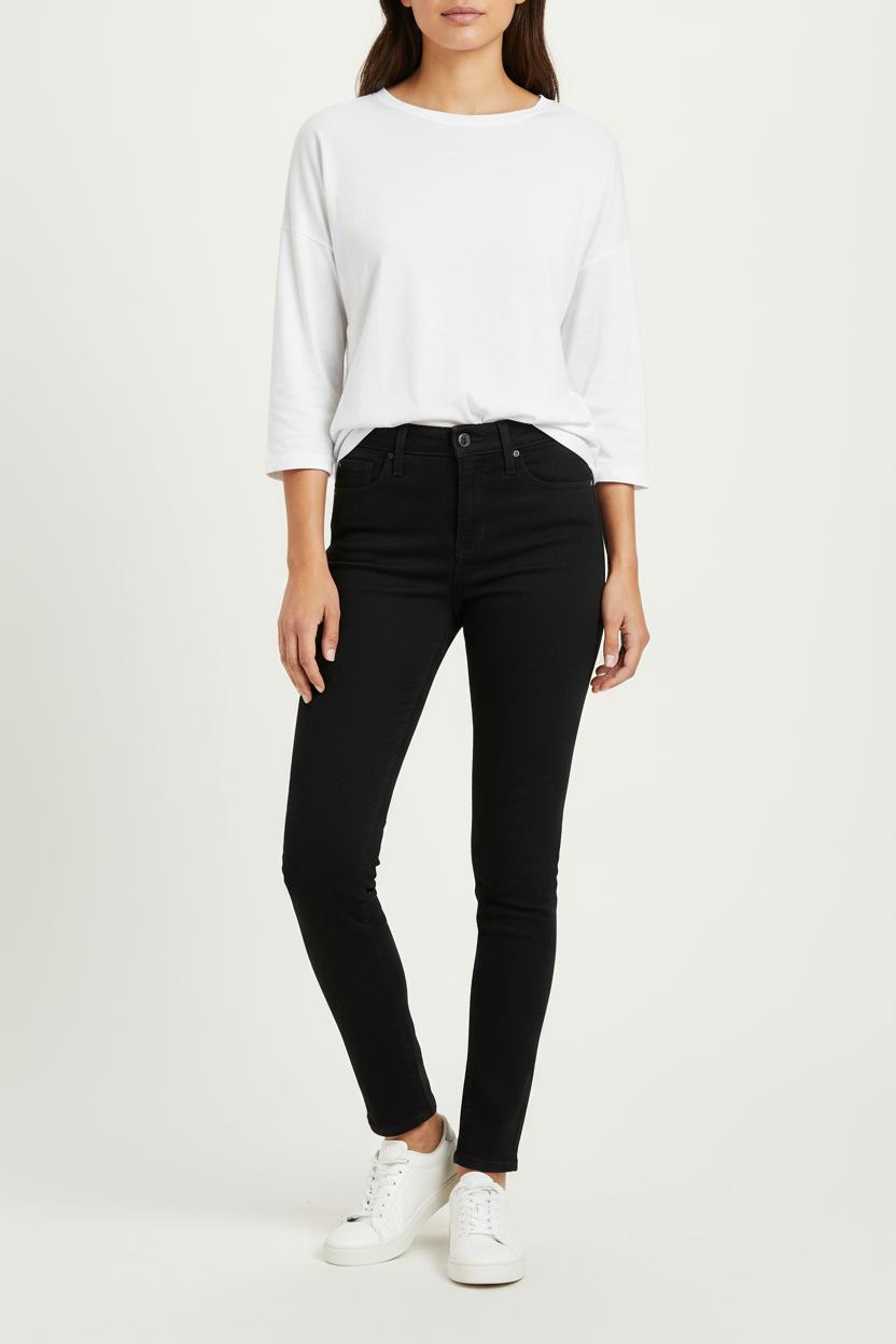 Cropped slim jeans with studs LEVI'S - Seconde main Black