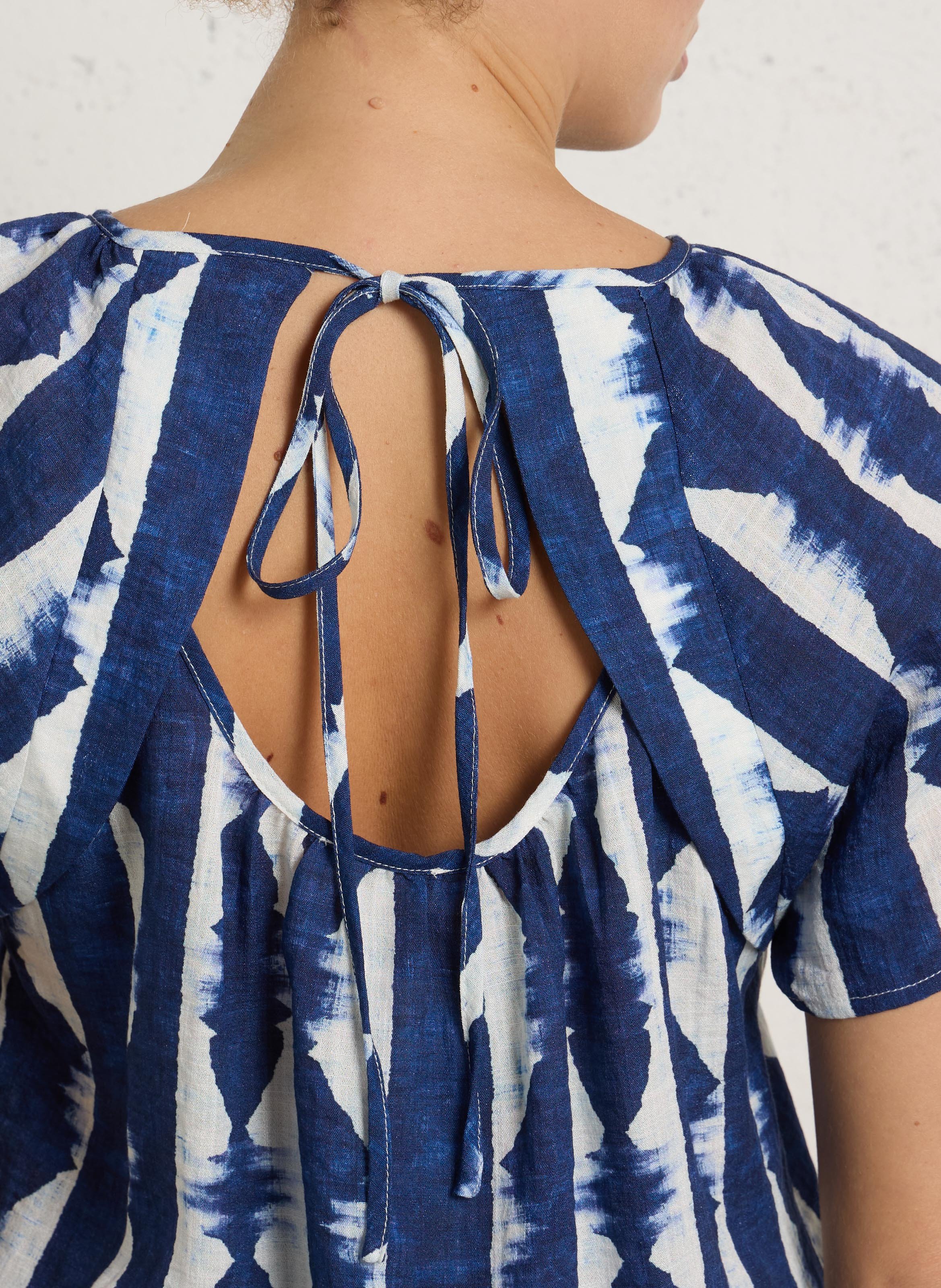 Oversized cotton top THE KORNER Blue