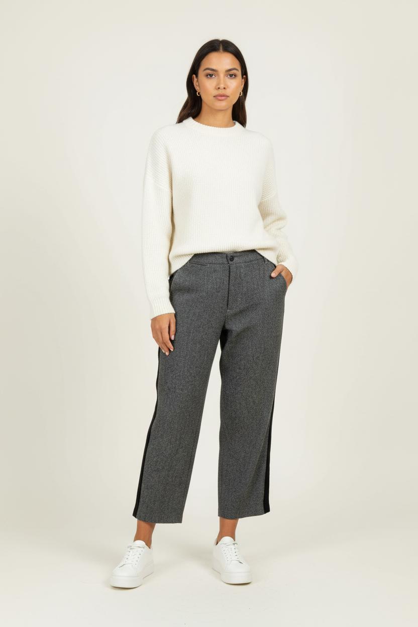 Pantalon BELLEROSE - Seconde Main Gris