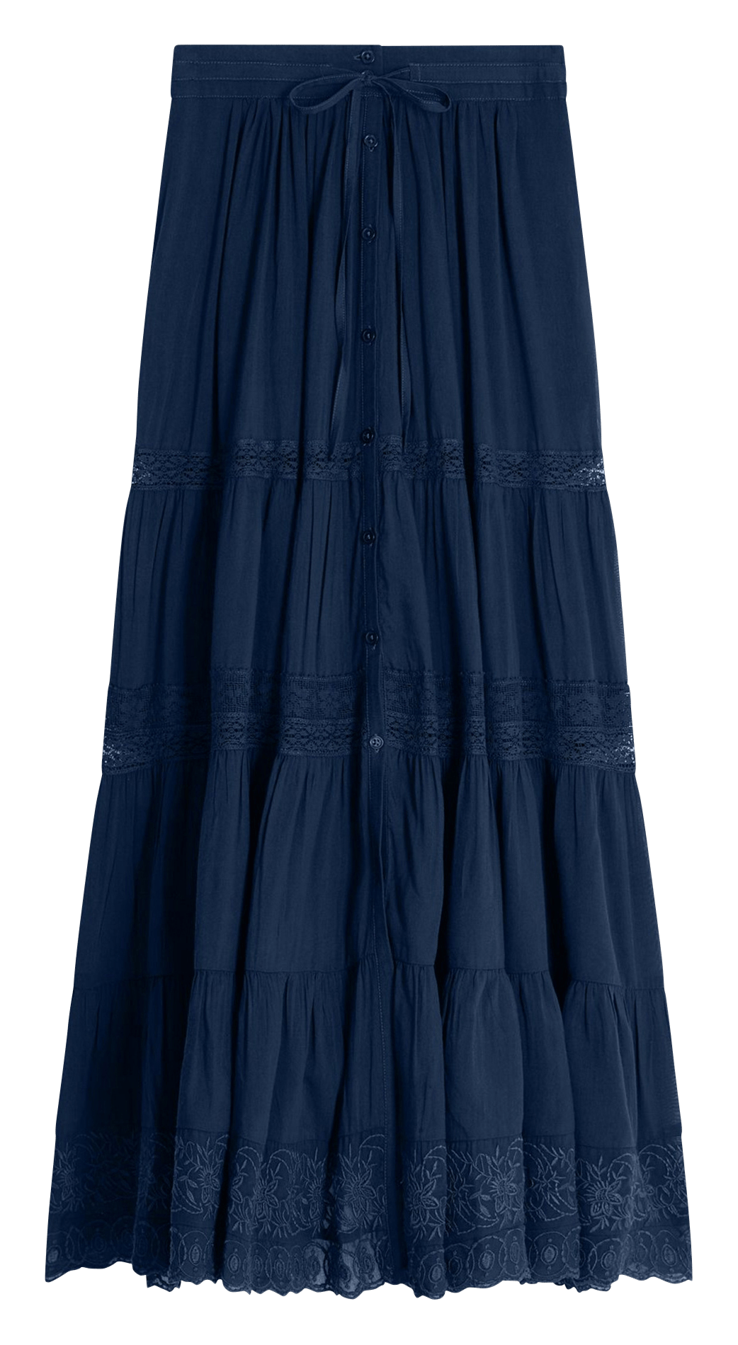 Jupe longue ample taille haute VANESSA BRUNO Bleu
