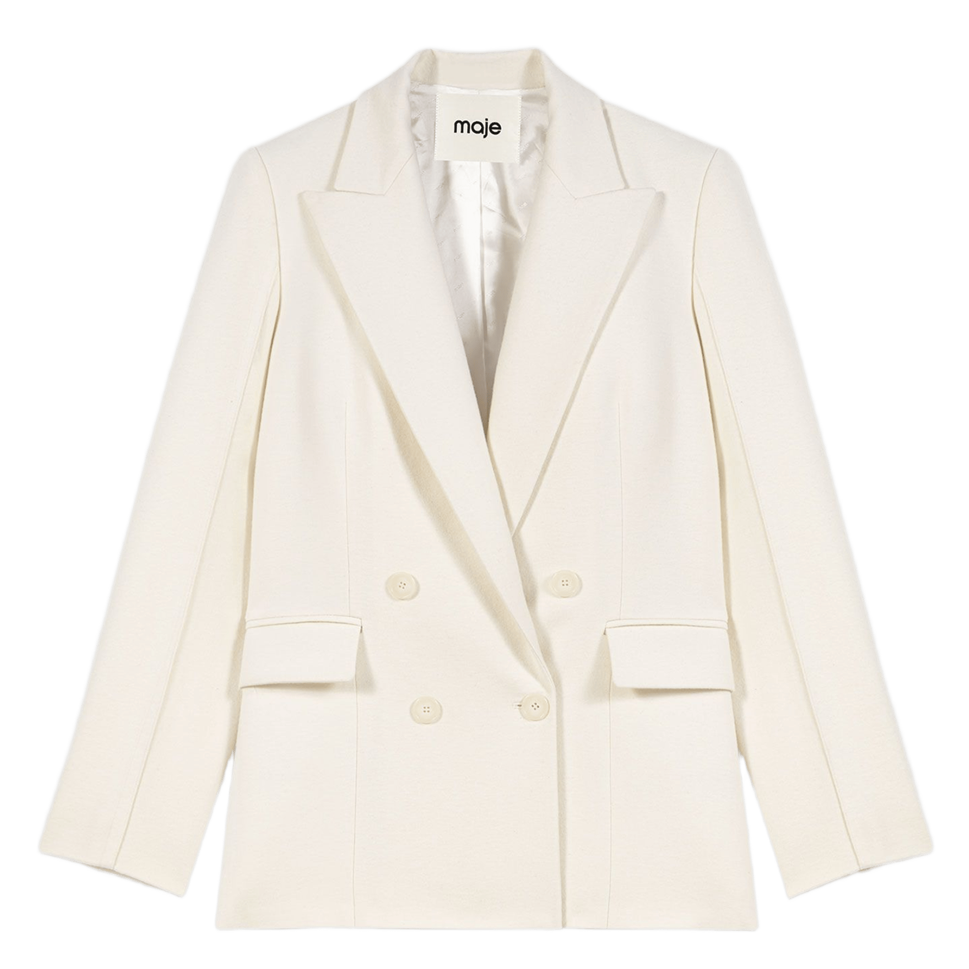 Fitted suit jacket MAJE Beige