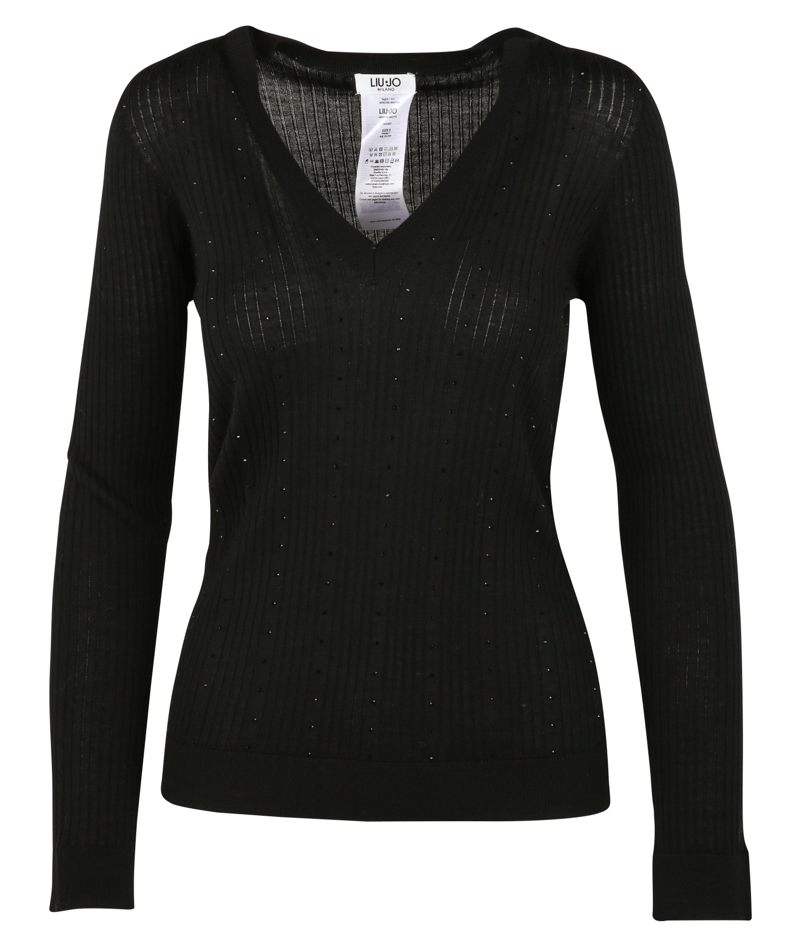 Angepasster Wollpullover LIU JO Schwarz
