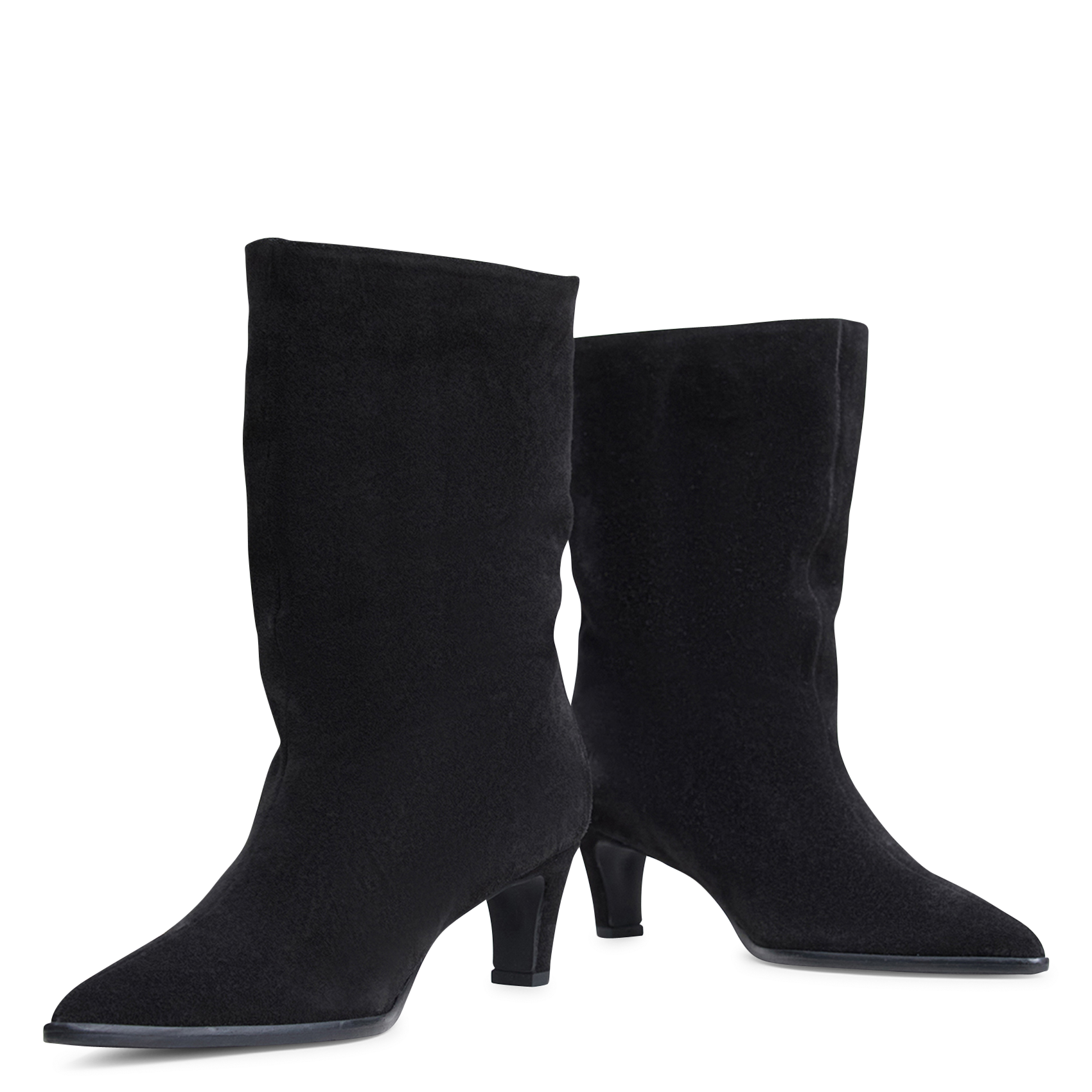Leather mid-calf boots JONAK Black