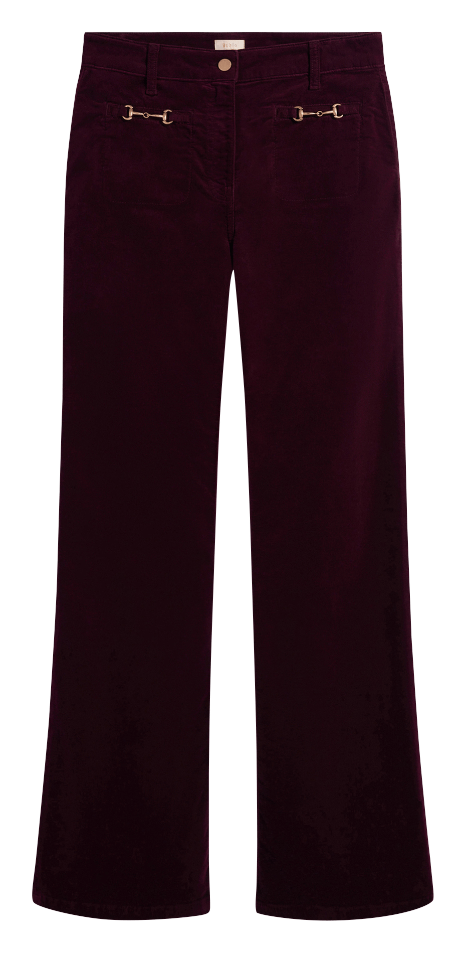 Pantalon bootcut en coton mélangé PABLO Rouge