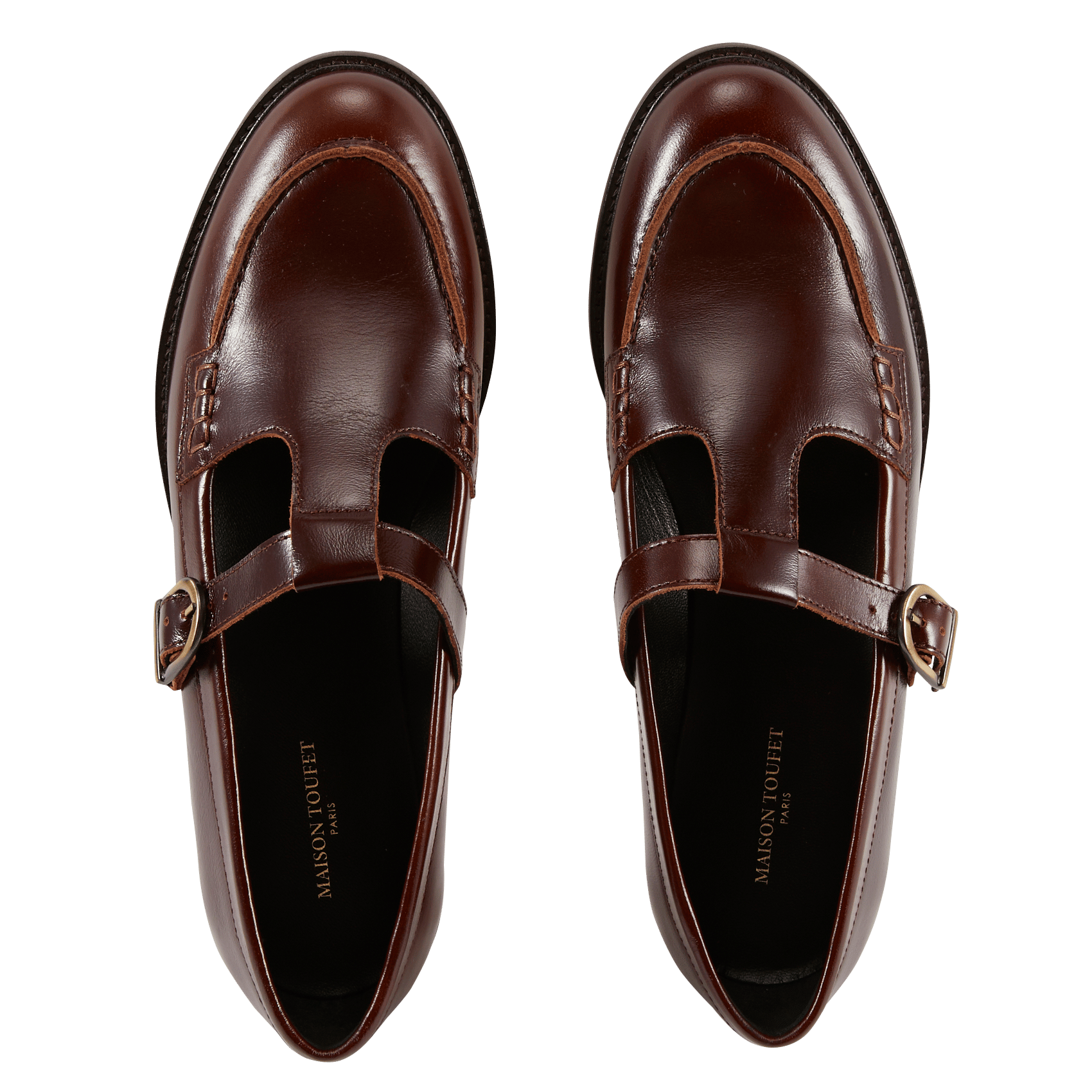 Leren mocassins MAISON TOUFET Bruin