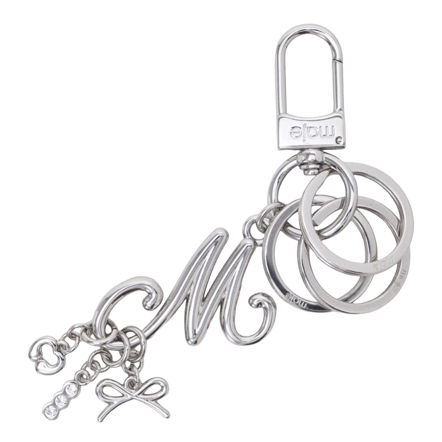 Sleutelhanger met logo MAJE Zilver