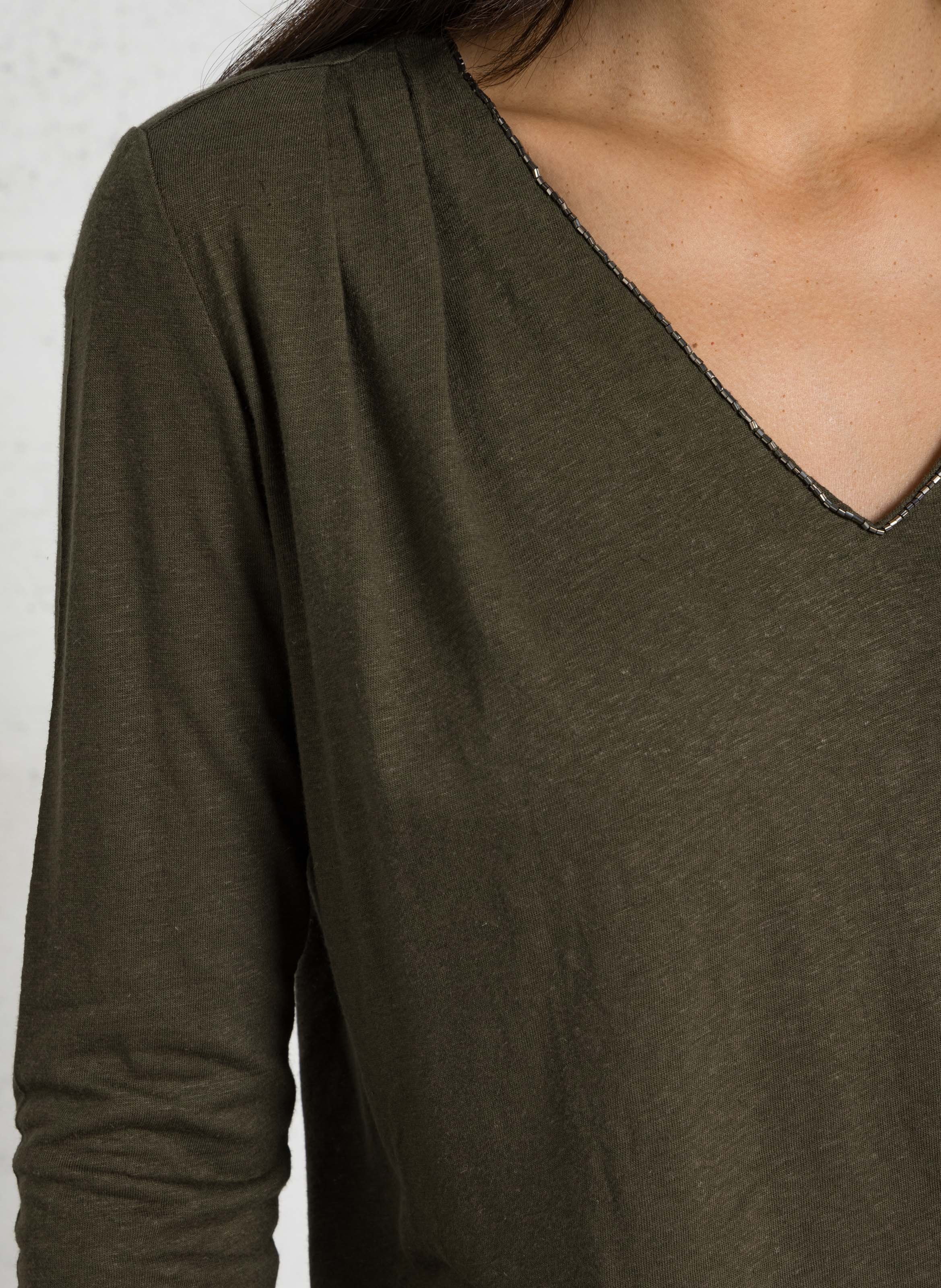 Rollkragen T-Shirt IKKS Khaki