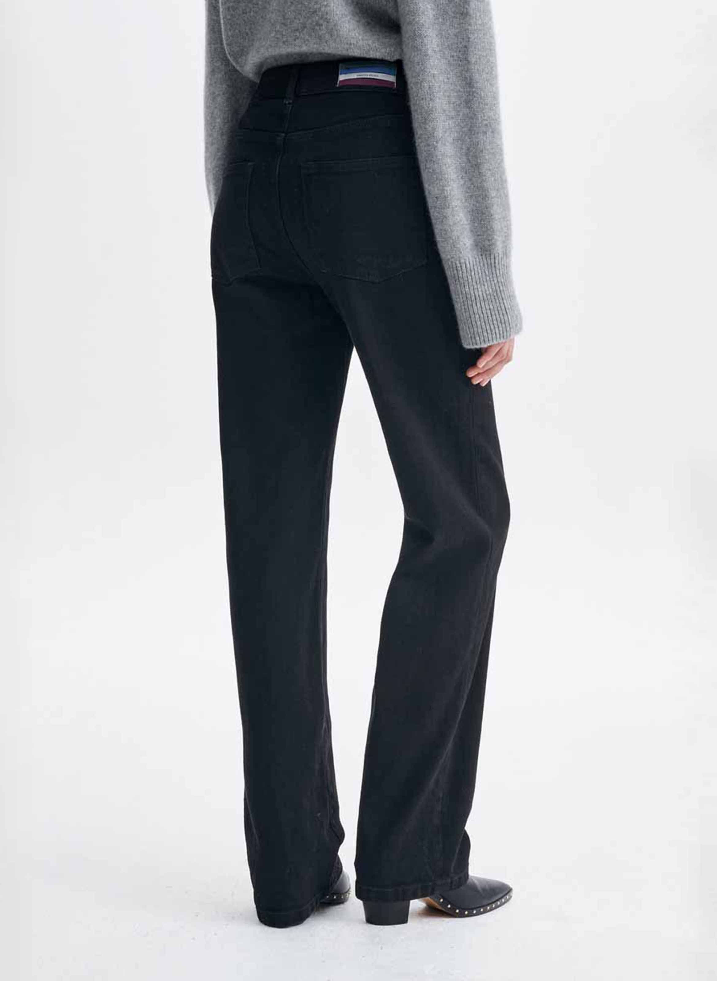 Pantalon droit en coton mélangé VANESSA BRUNO Gris