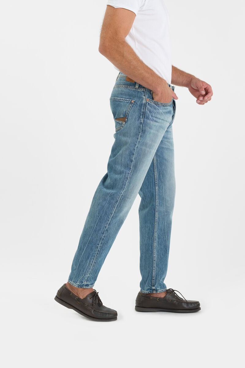Loose-Fit Buttoned Jeans LE TEMPS DES CERISES Blue