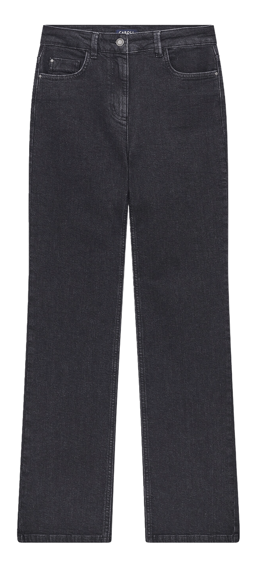 Cotton-blend straight-leg jeans CAROLL Black