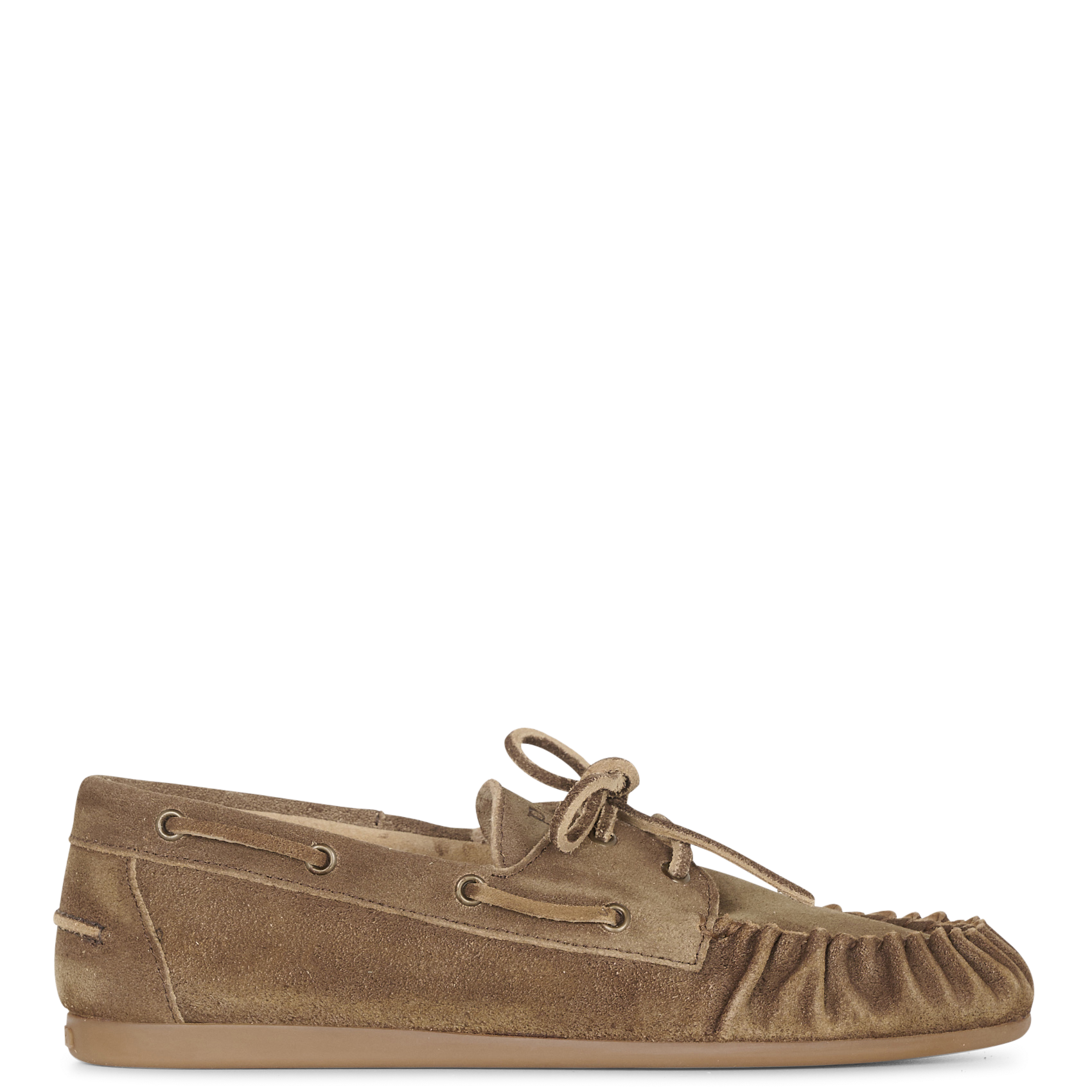 Suede leather moccasins POSA Brown