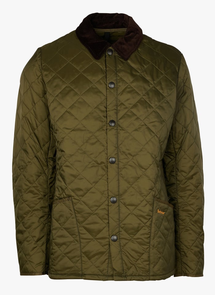 Steppblouson Mit Klassischem Kragen, Slim Fit Olive Barbour - Herren |  Place des Tendances barbour größen herren