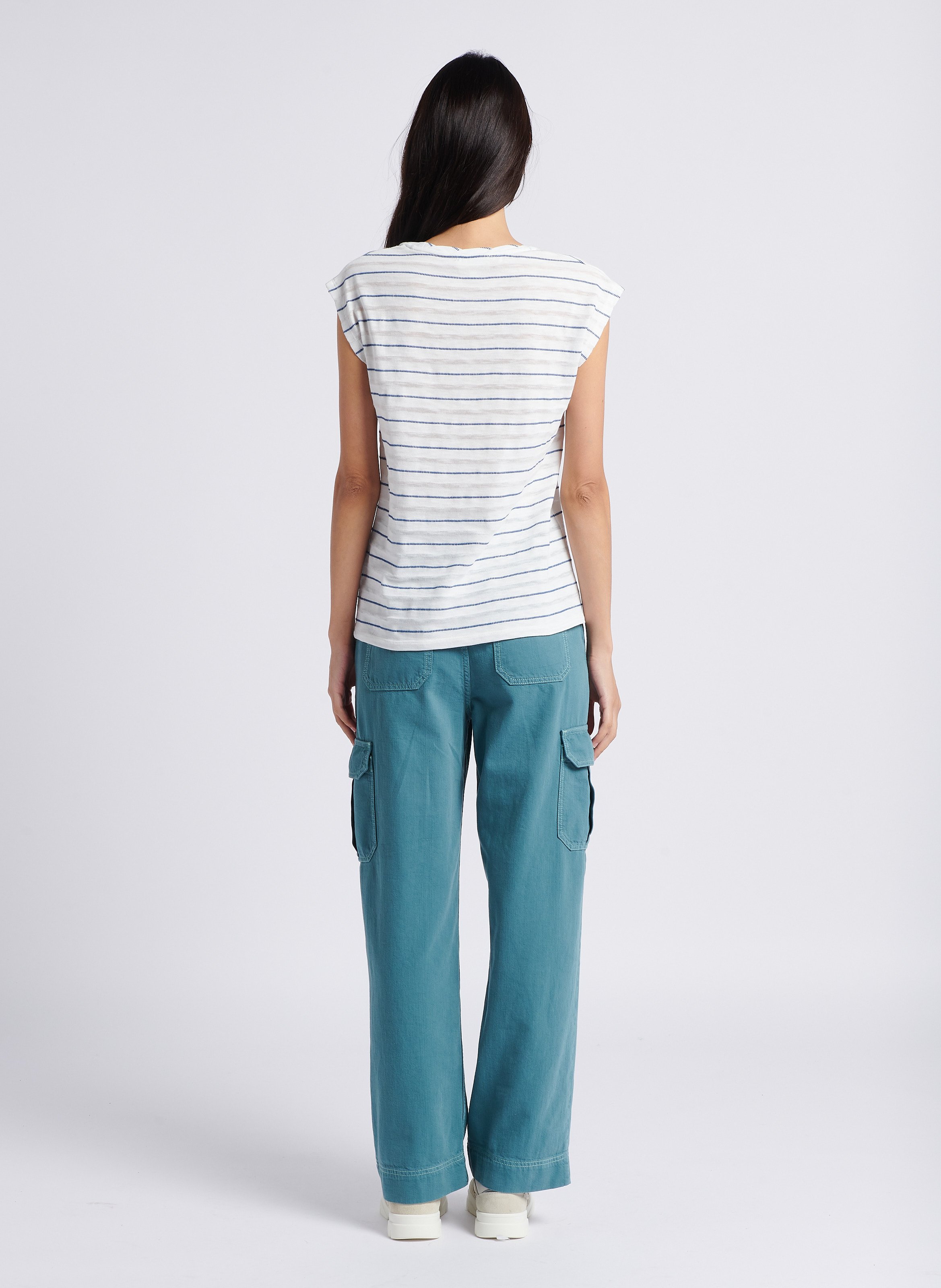 Baskets basses en cuir RIVECOUR Blanc