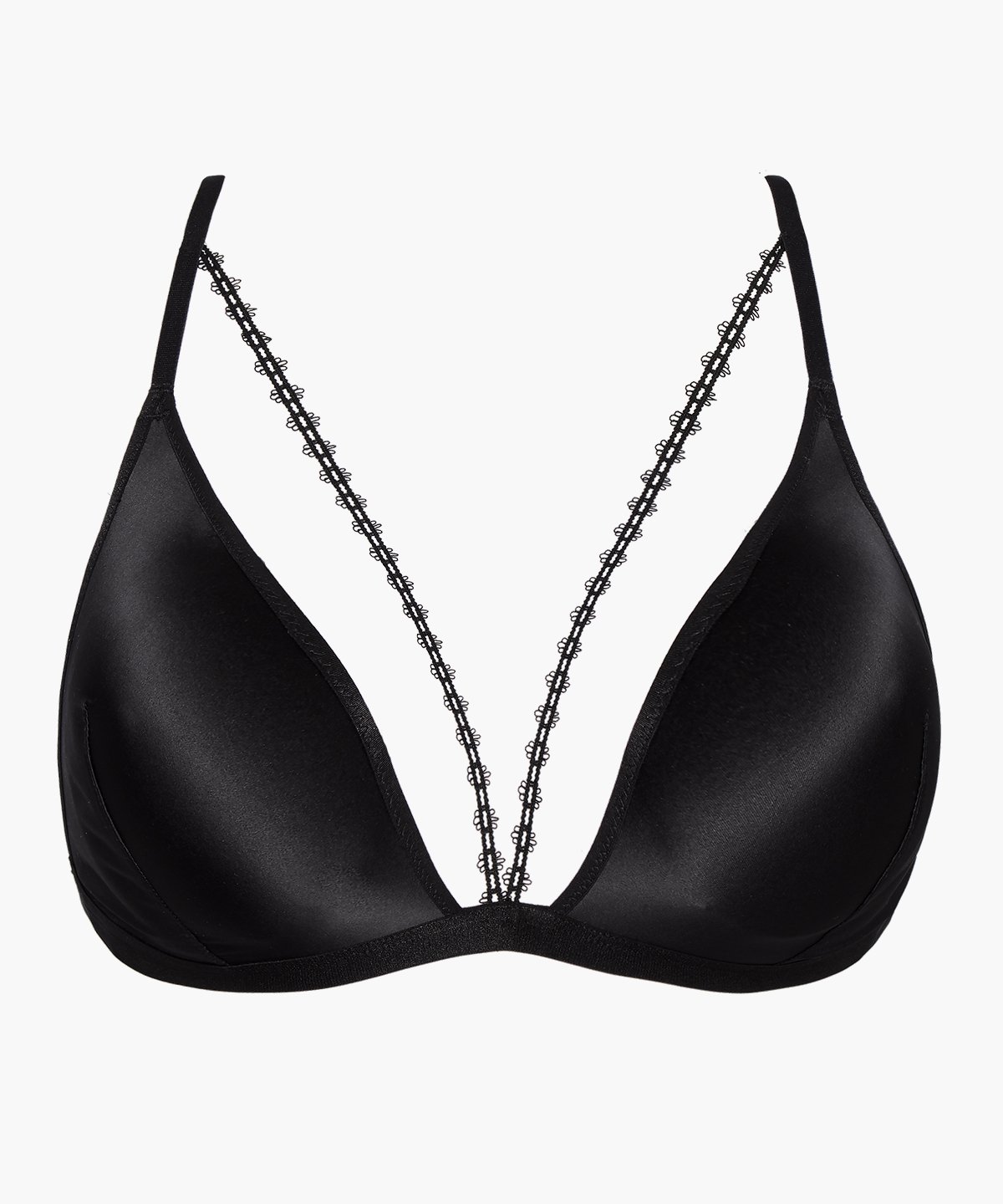 Exotic paradise non-wired triangle bra AUBADE Black