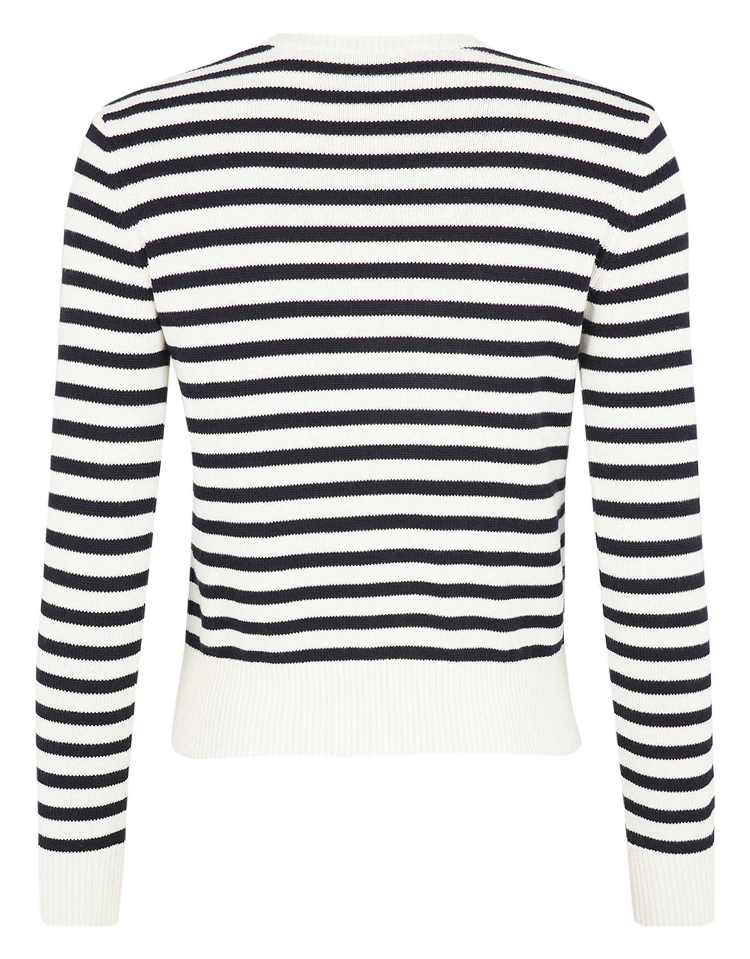 Pull col rond en coton et cachemire  Bleu