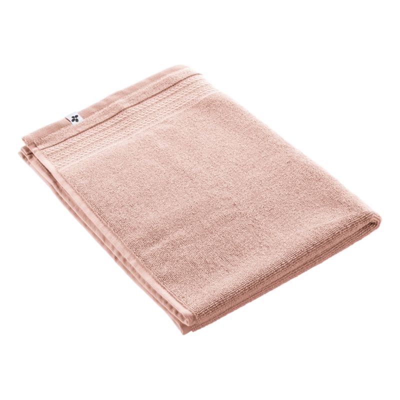 100% combed cotton bath mat L'EFFET PAPILLON Pink