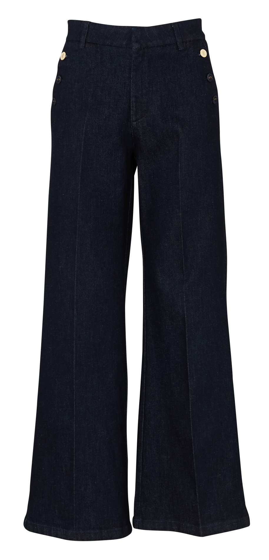 Jean flare en coton mélangé I CODE Bleu