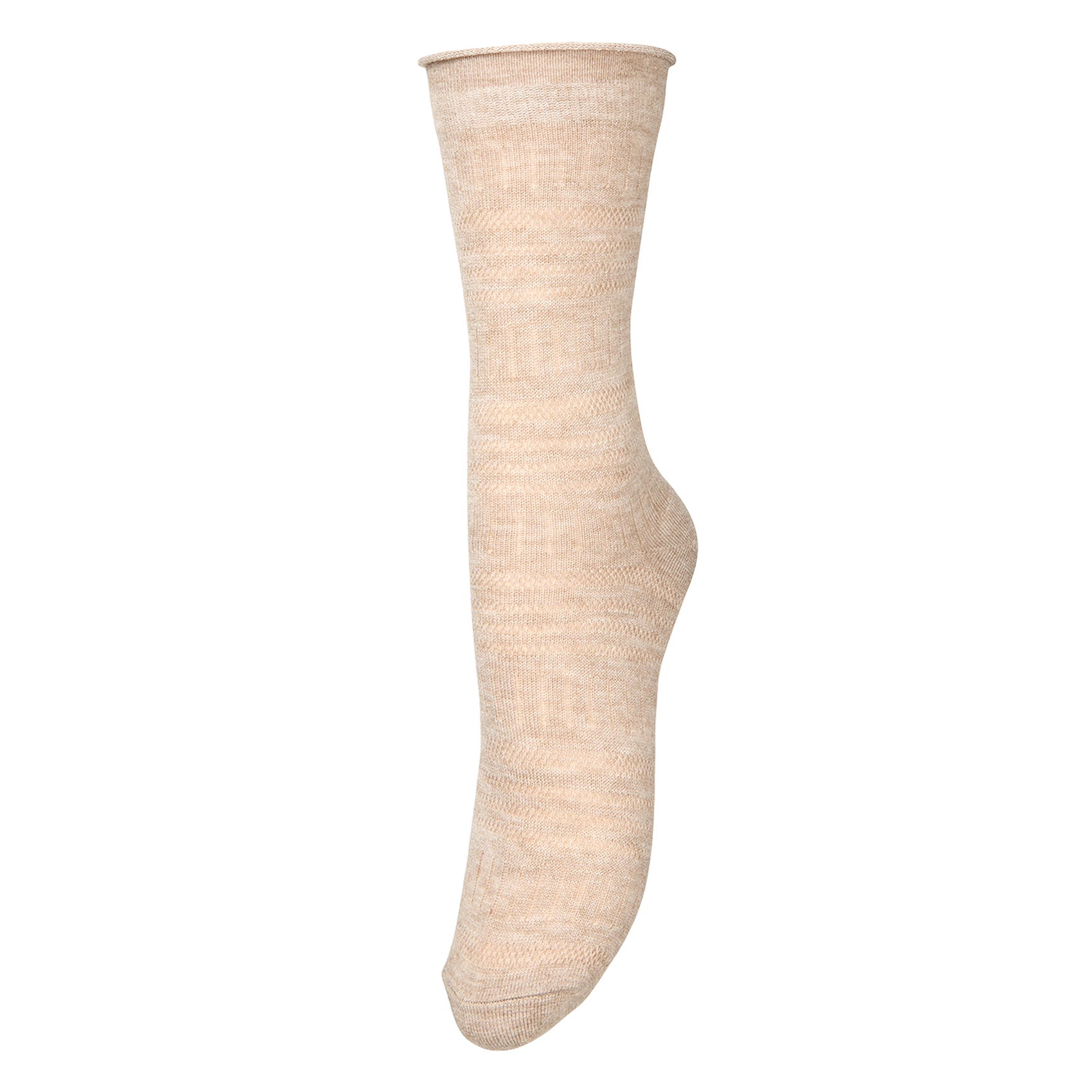 Stricksocken BECKSONDERGAARD Beige