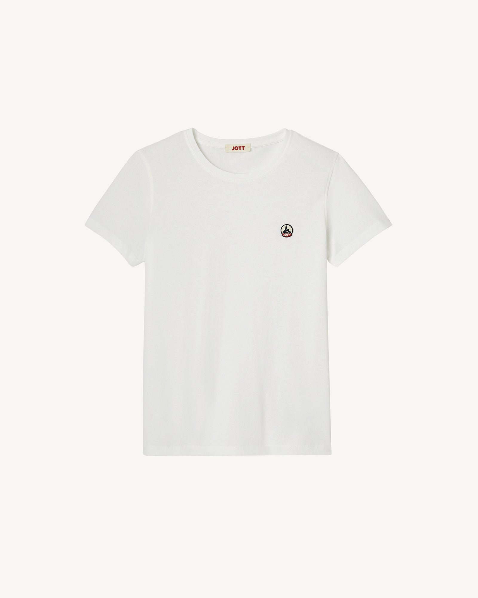 Round neck rosas t-shirt JOTT White