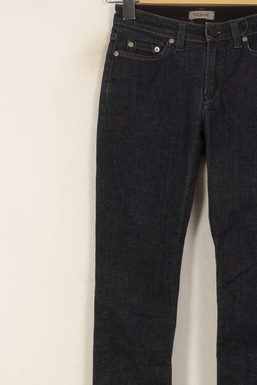 Cropped slim jeans with studs FILIPPA K - Seconde Main Blue