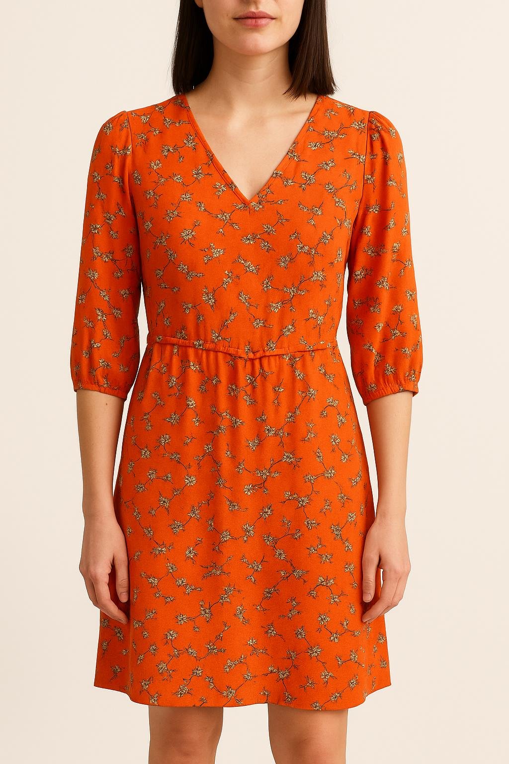 Midi dress COMPTOIR DES COTONNIERS - Seconde main Orange