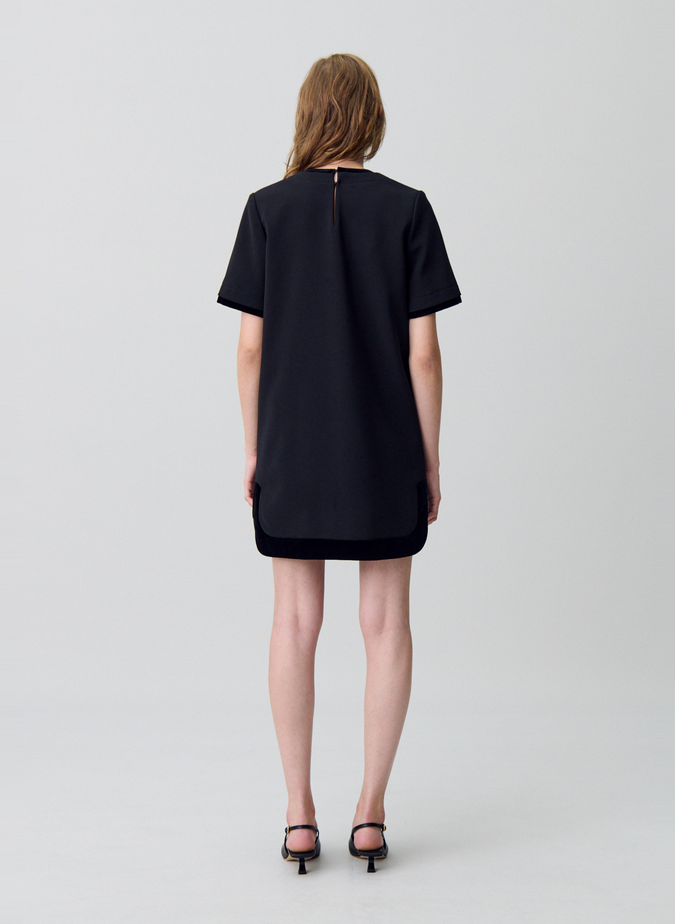 Robe courte col rond CLAUDIE PIERLOT Noir