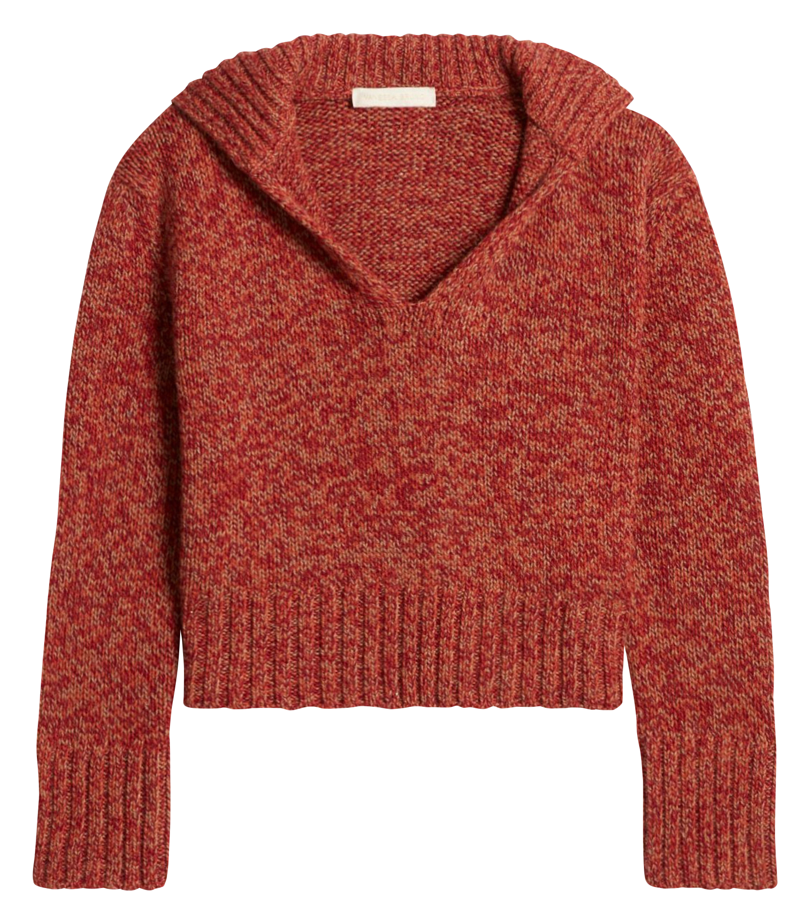 Flecked wool polo sweater VANESSA BRUNO Red
