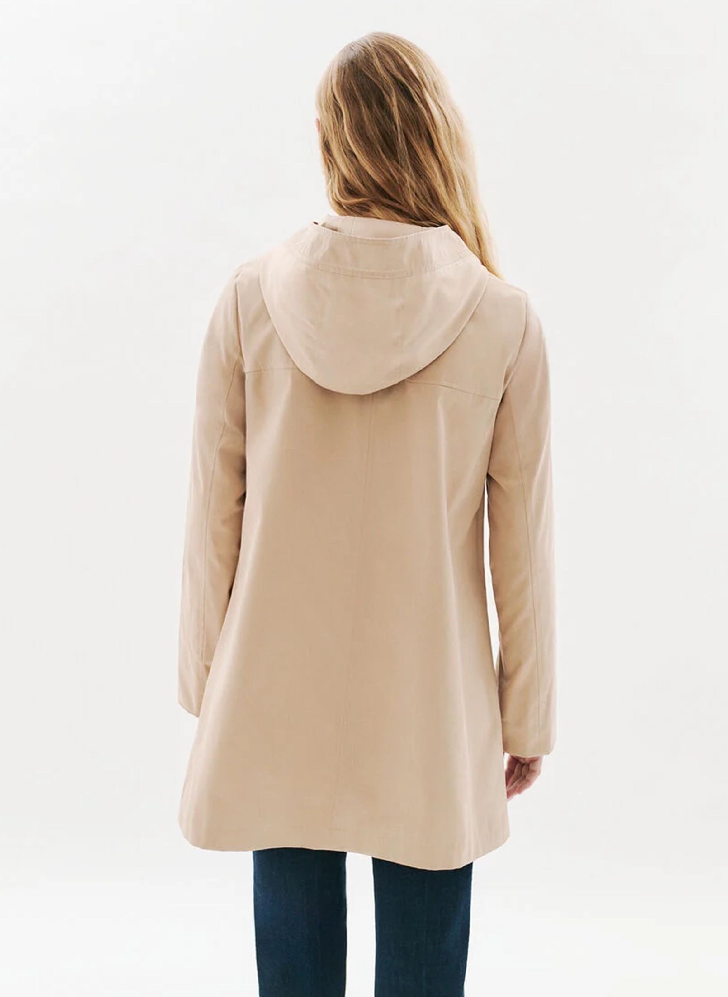Parka à capuche CAROLL Beige