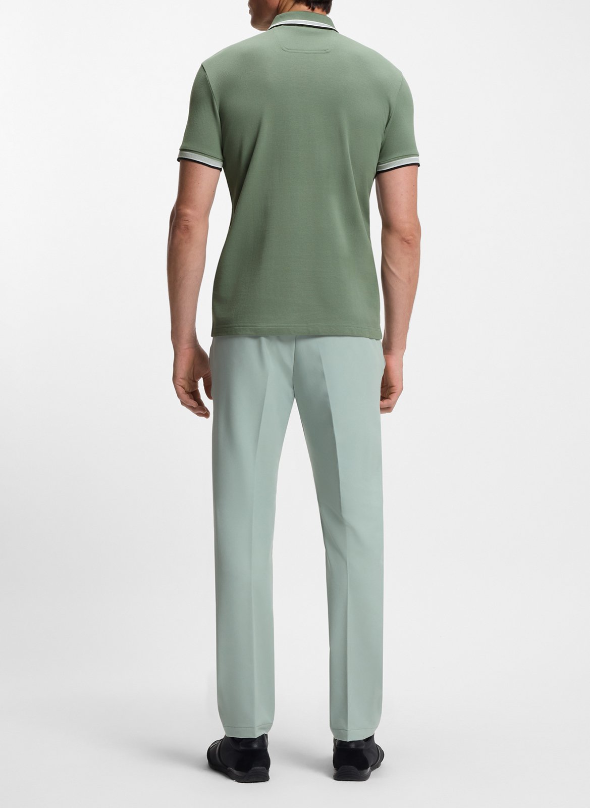 Regular-fit cotton polo shirt BOSS Khaki