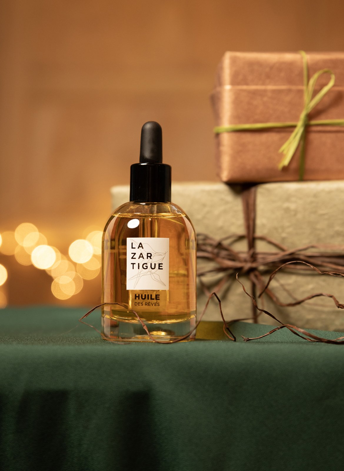 COFFRET NOEL HUILE DES REVES 50ML + MINI SERUM D'EXCEPTION 10ML LAZARTIGUE No color