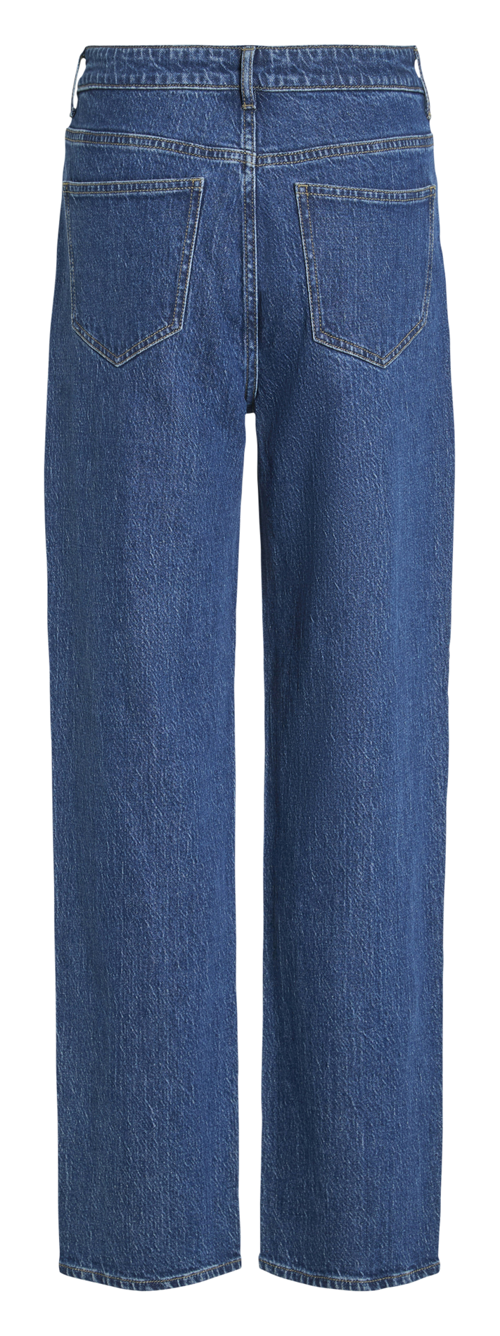 Straight leg plain mid-rise jeans VILA Blue