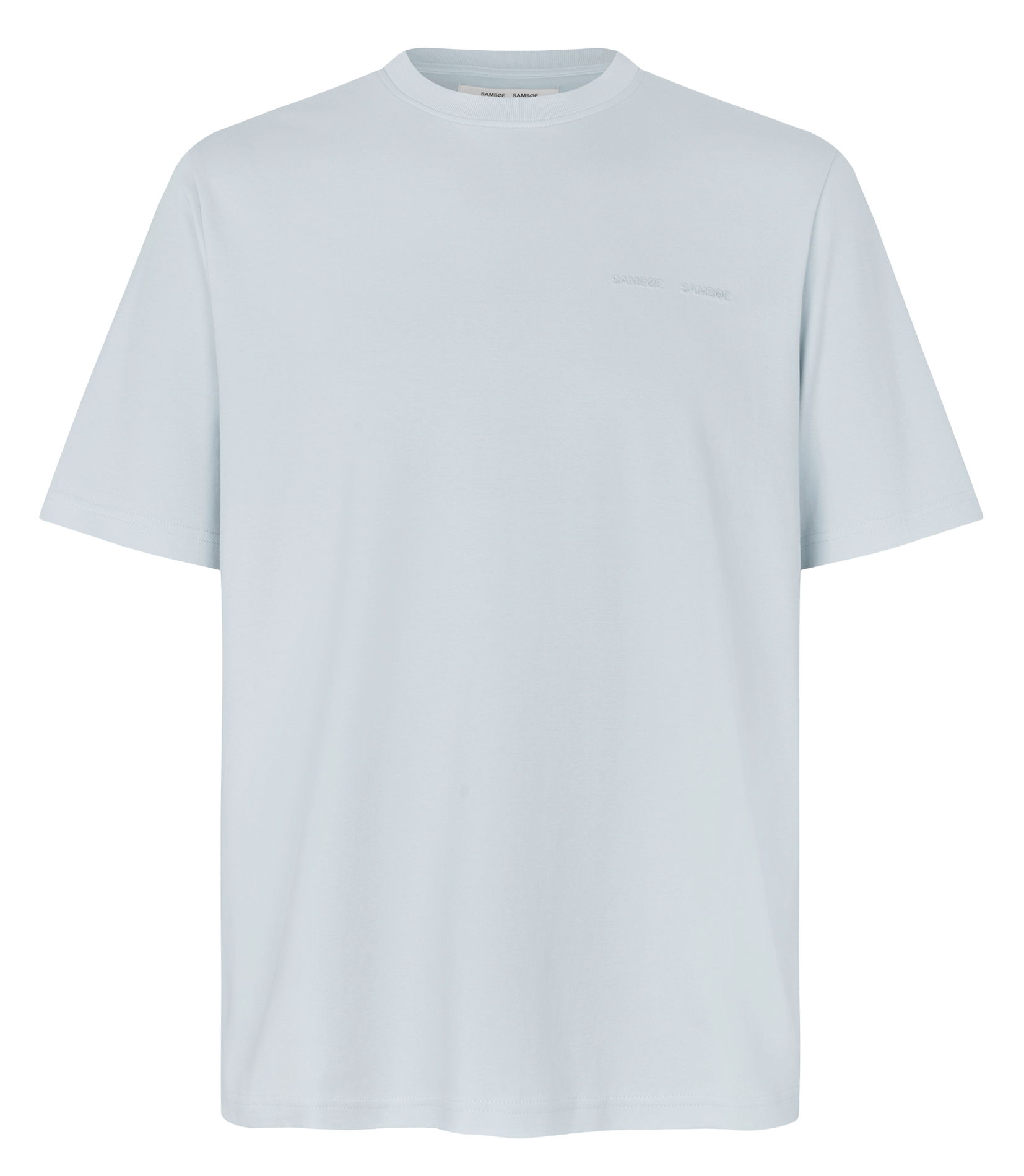 Round-neck organic cotton T-shirt SAMSOE SAMSOE Blue