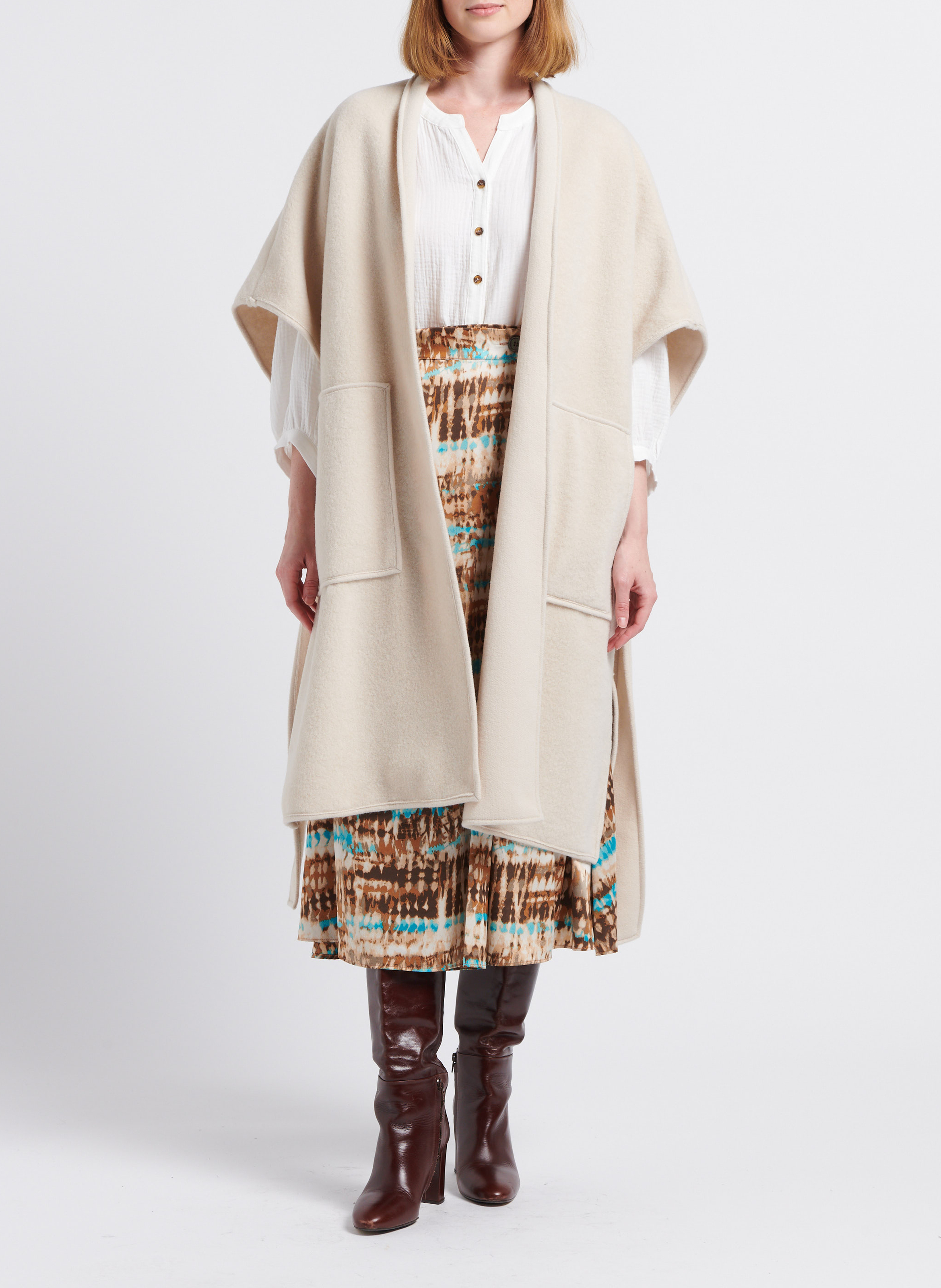 Long cardigan PLEASE Beige