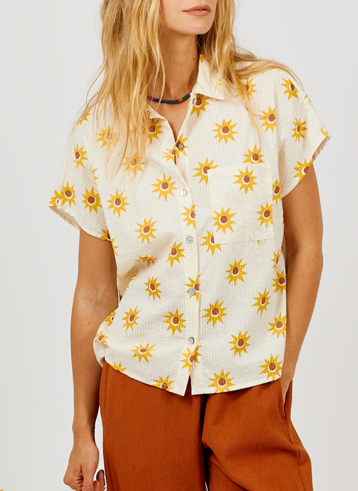 Colonel - Einfarbiges Hemd A.P Gelb