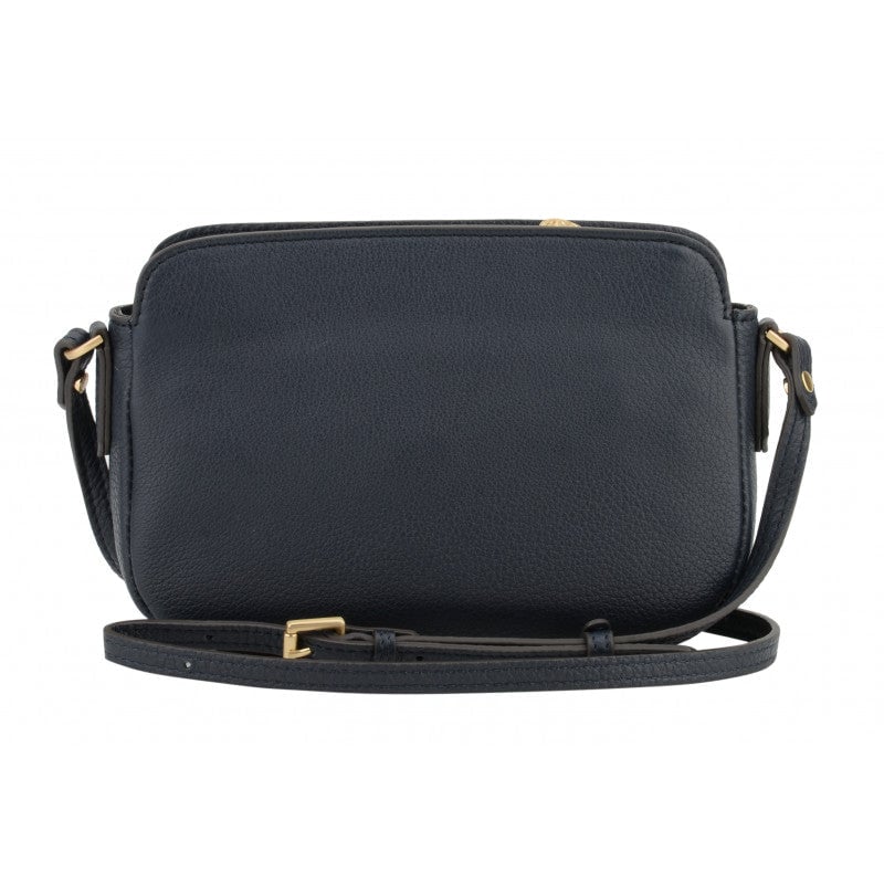 Crossbody bag in cowhide leather Blue