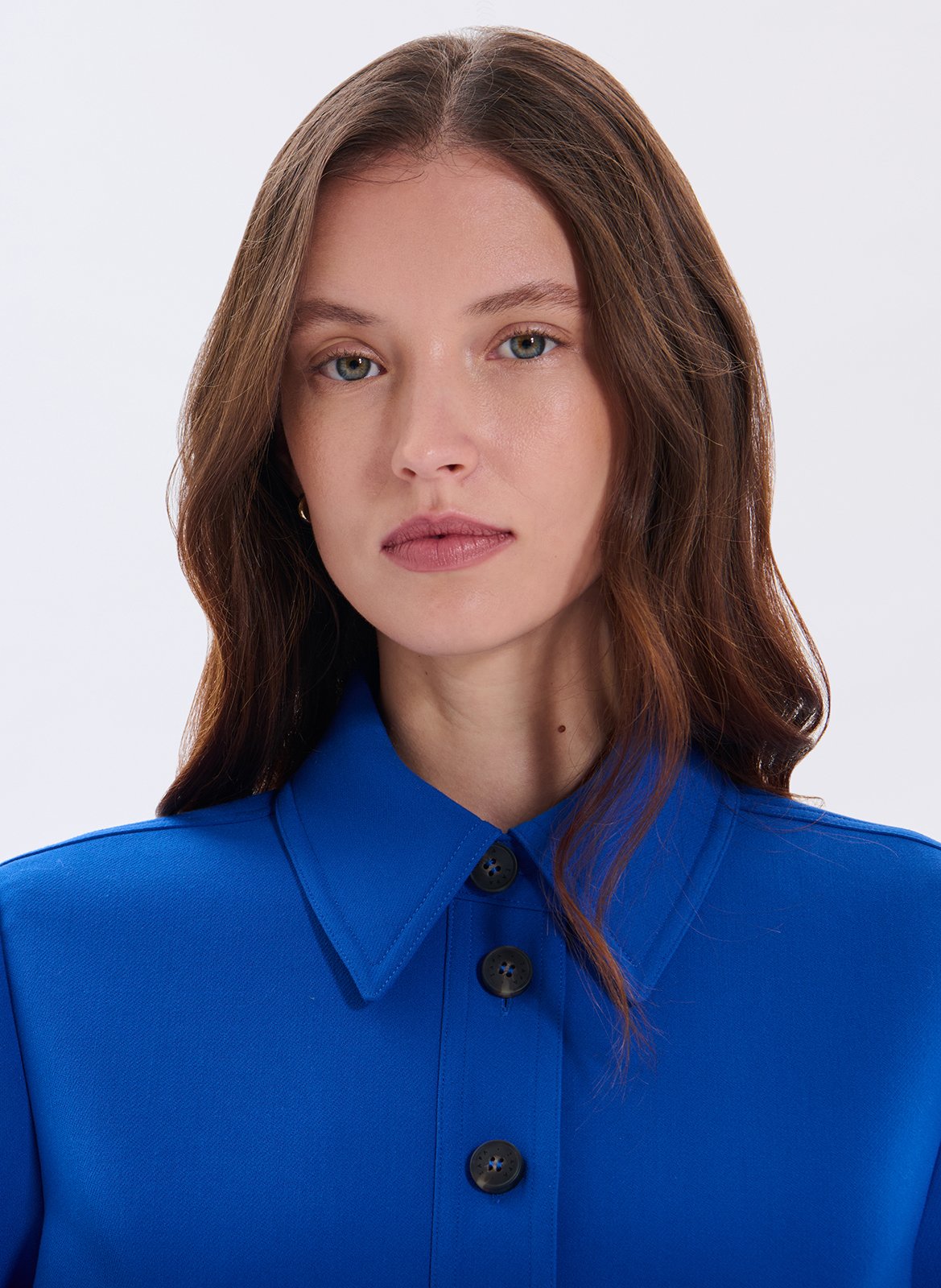 Top court col classique ZAPA Bleu