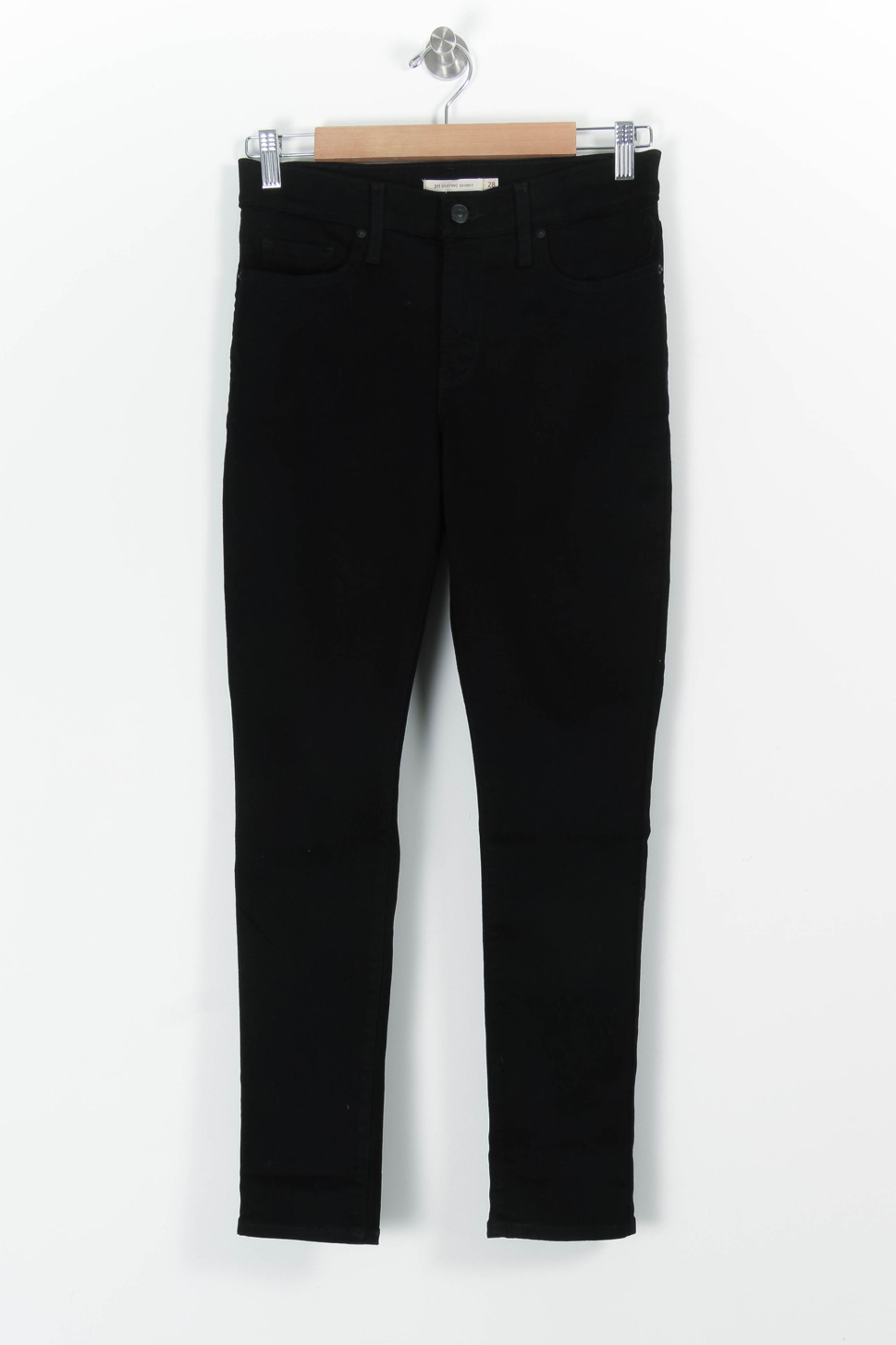 Cropped slim jeans with studs LEVI'S - Seconde main Black