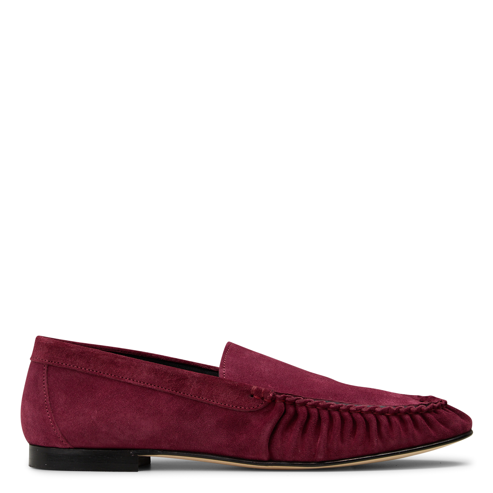 Solid suede loafers ODARE Red