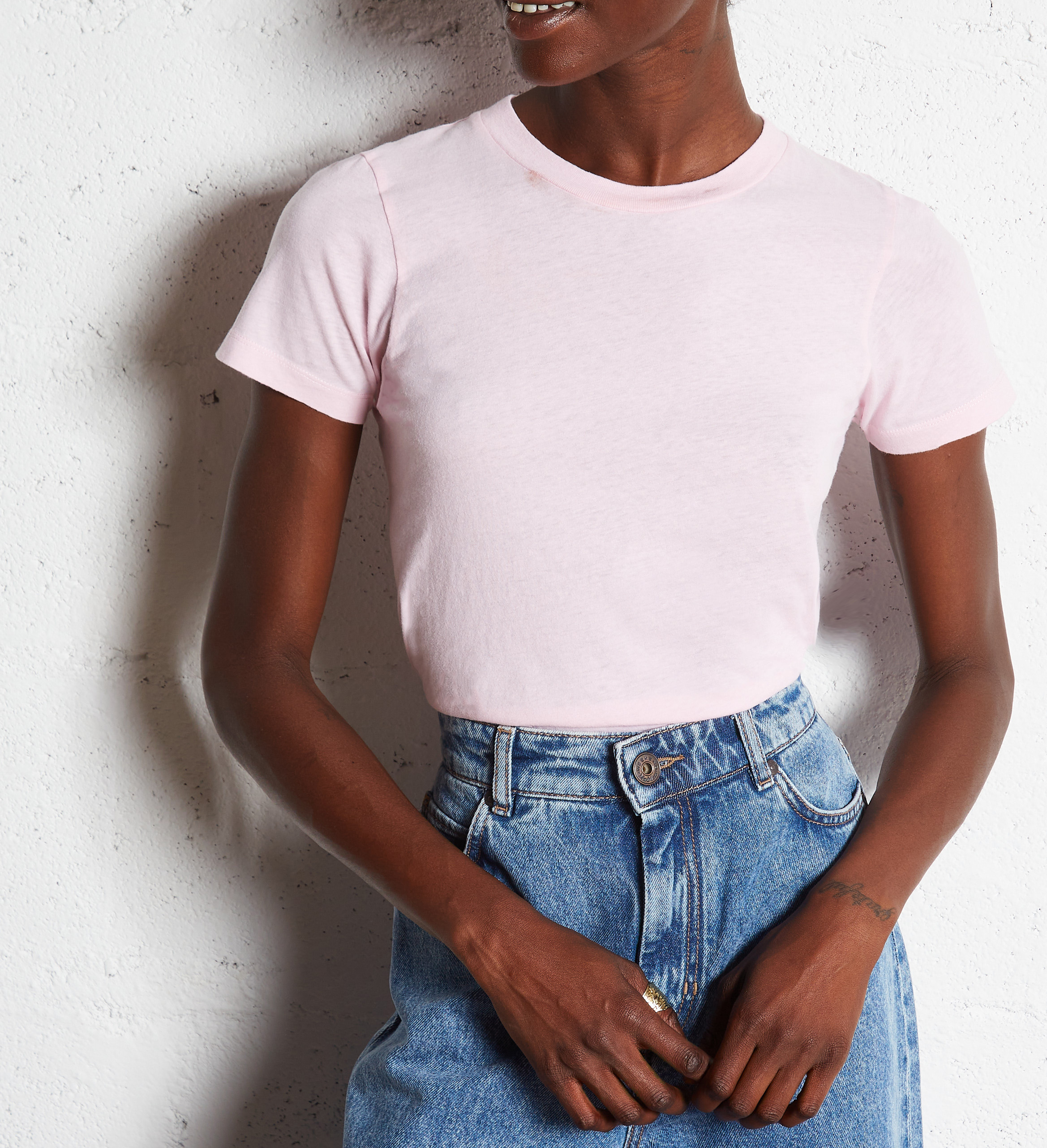 Round-neck cotton T-shirt AMERICAN VINTAGE