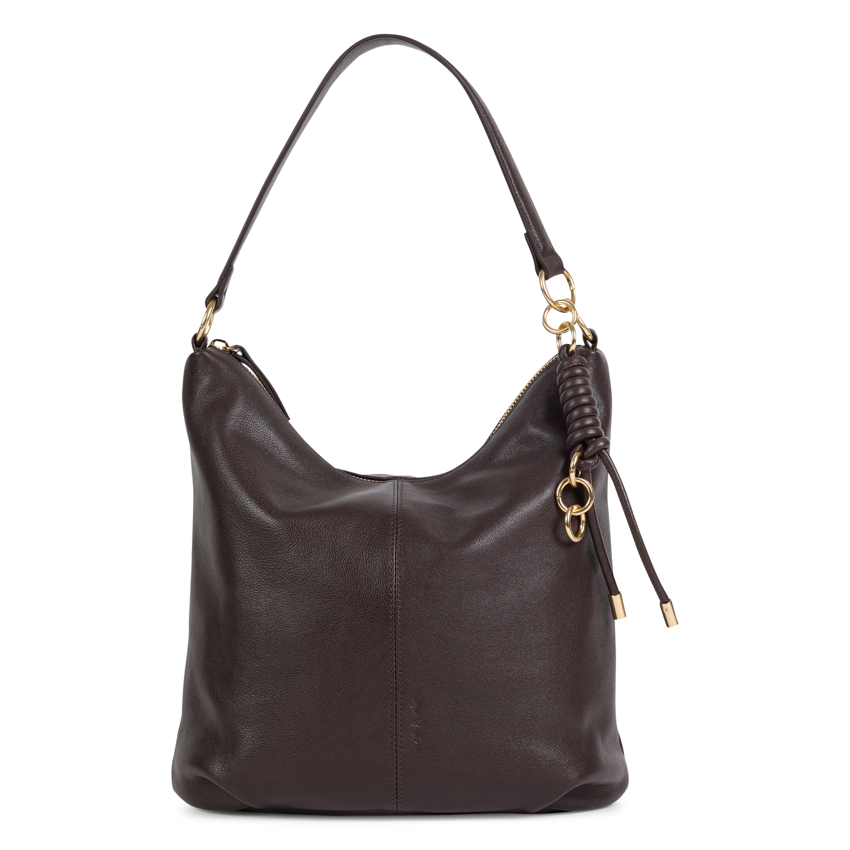 Leather bucket bag NAT & NIN Brown