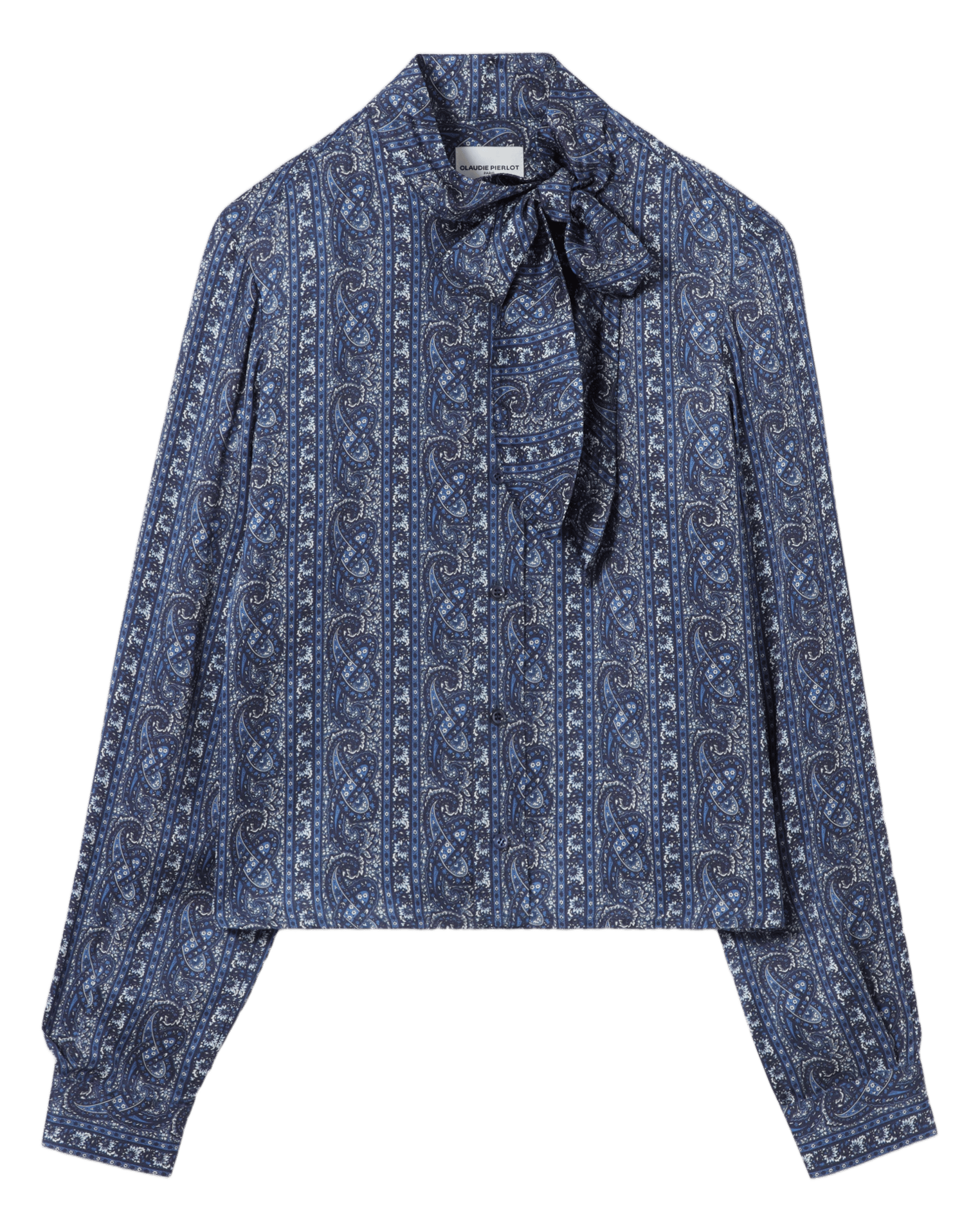 Rechte blouse met lavallière kraag CLAUDIE PIERLOT Veelkleurig