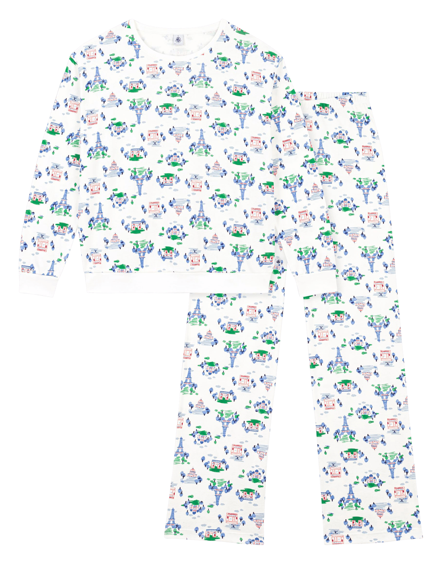 Printed cotton pajamas PETIT BATEAU Multicolored
