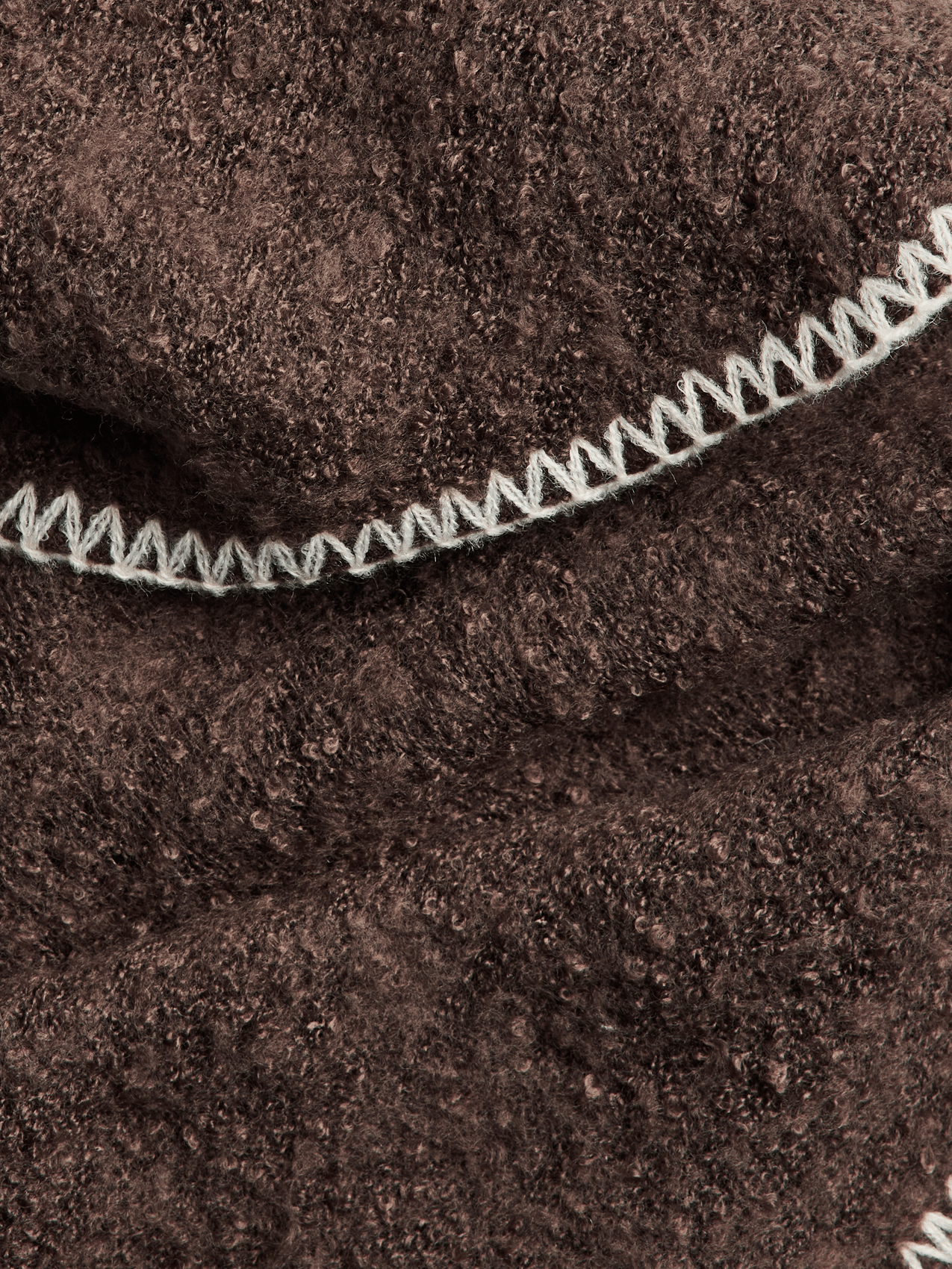 Dreieckstuch in Uni-Farbe PIECES Braun