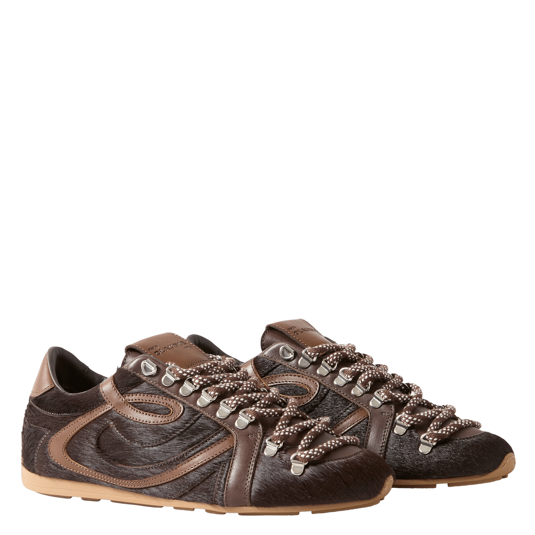Low-top suede sneakers CLAUDIE PIERLOT Brown