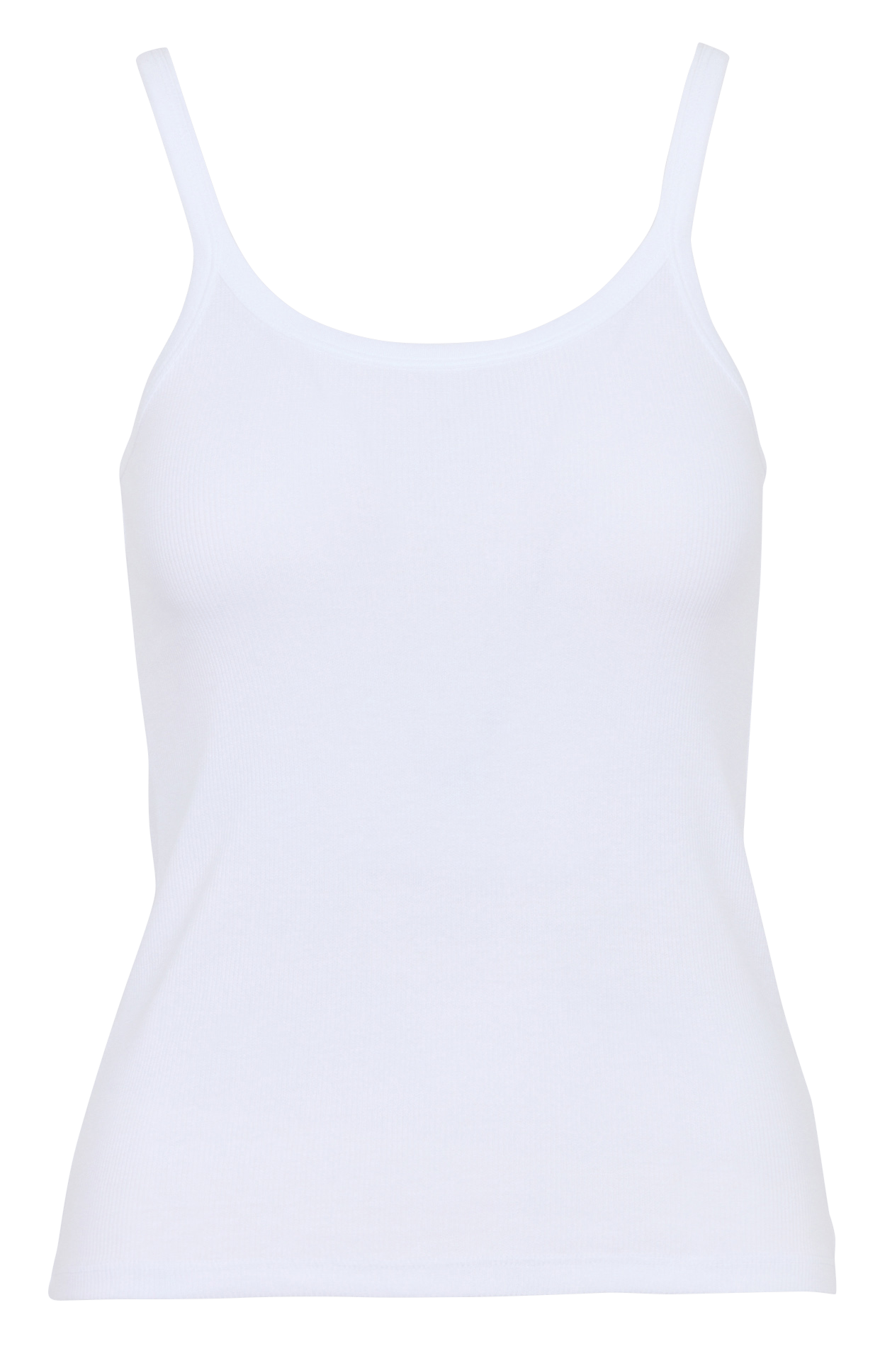 Débardeur droit col rond MAJESTIC FILATURES Blanc
