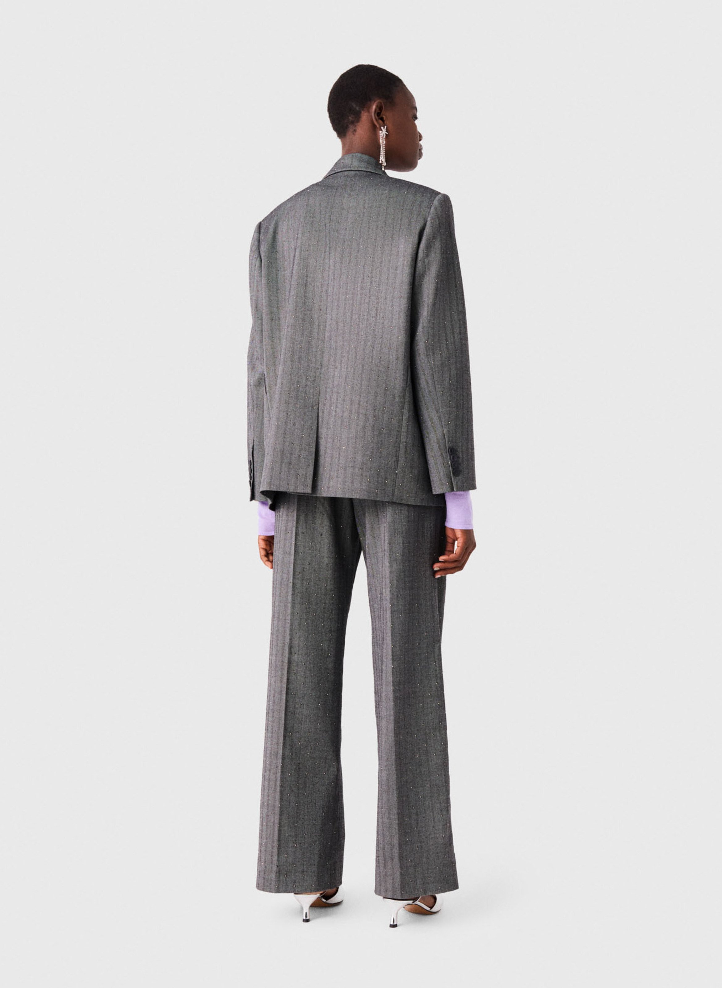 Veste de tailleur ajustée  MAJE Gris