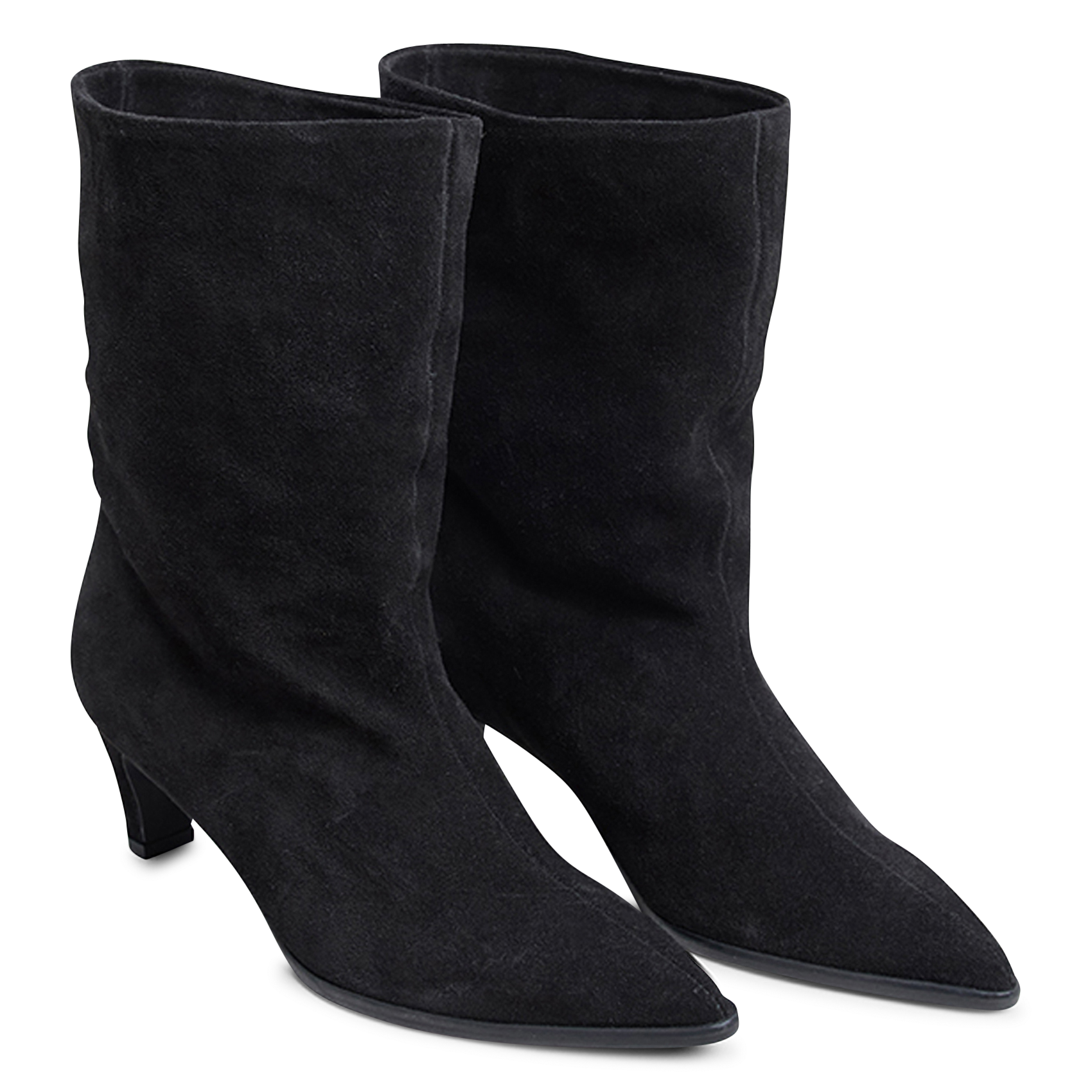 Leather mid-calf boots JONAK Black