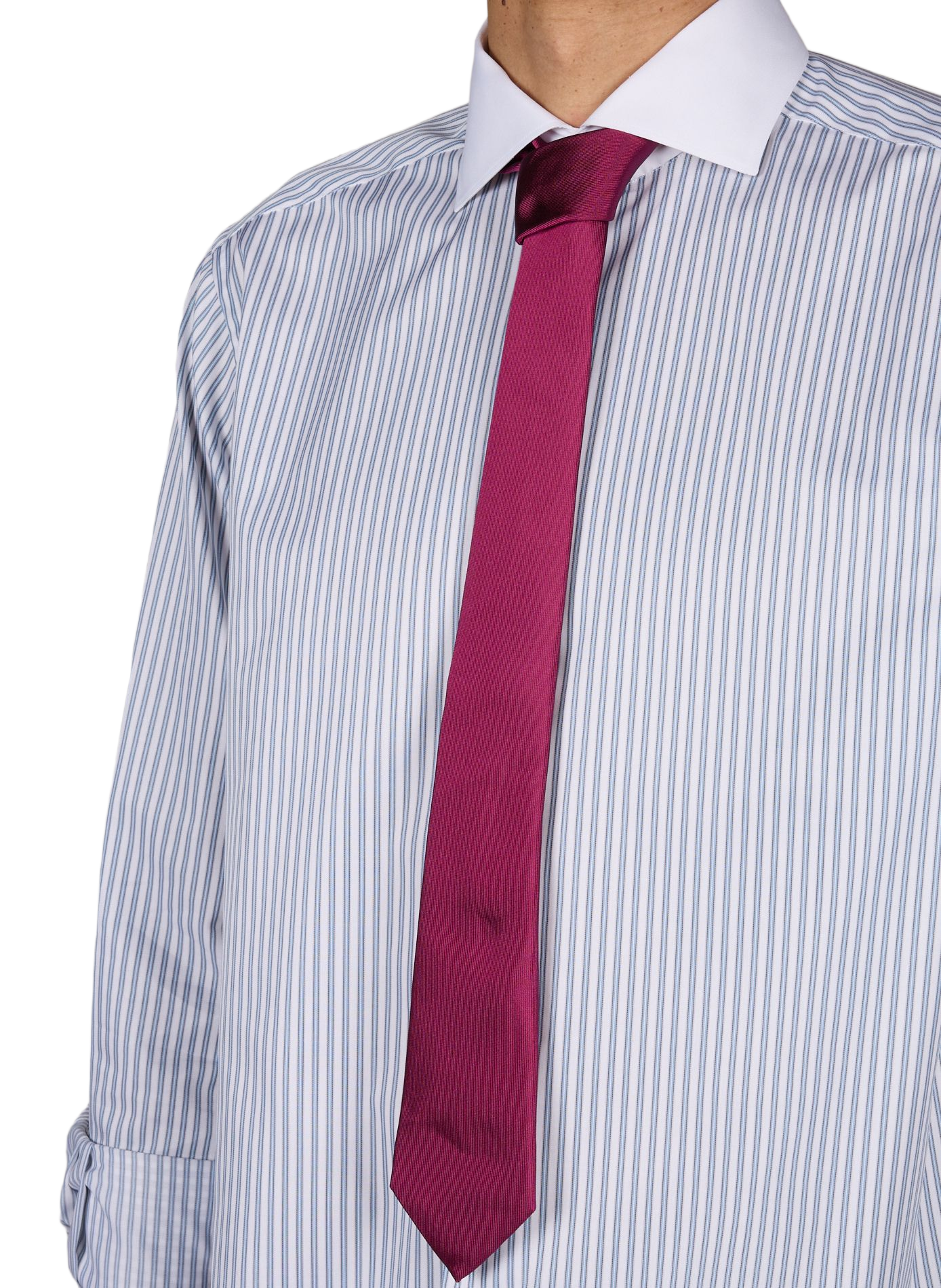 Silk tie AU PRINTEMPS PARIS Pink